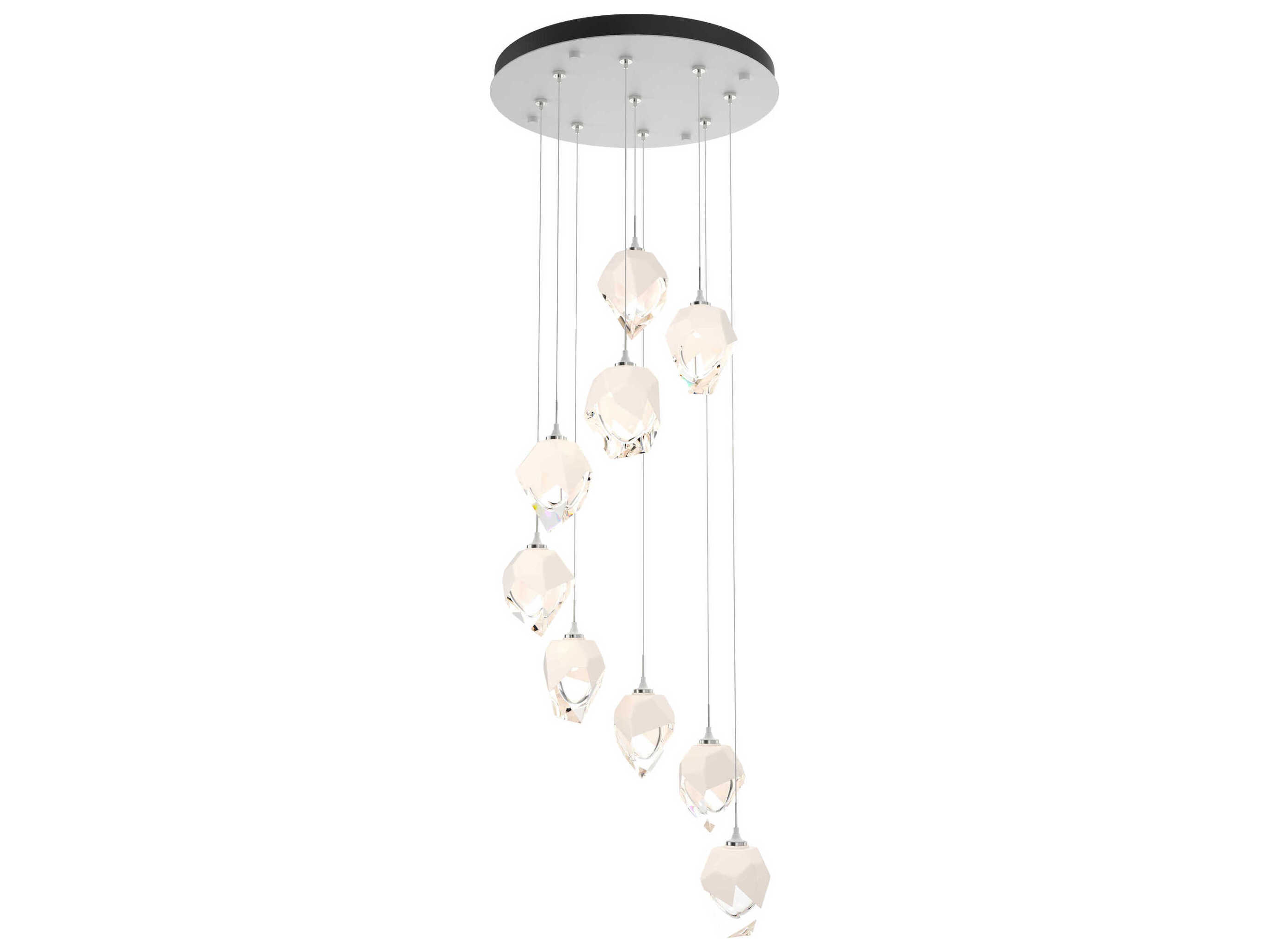Hubbardton Forge Chrysalis 9-Light Crystal Glass Pendant