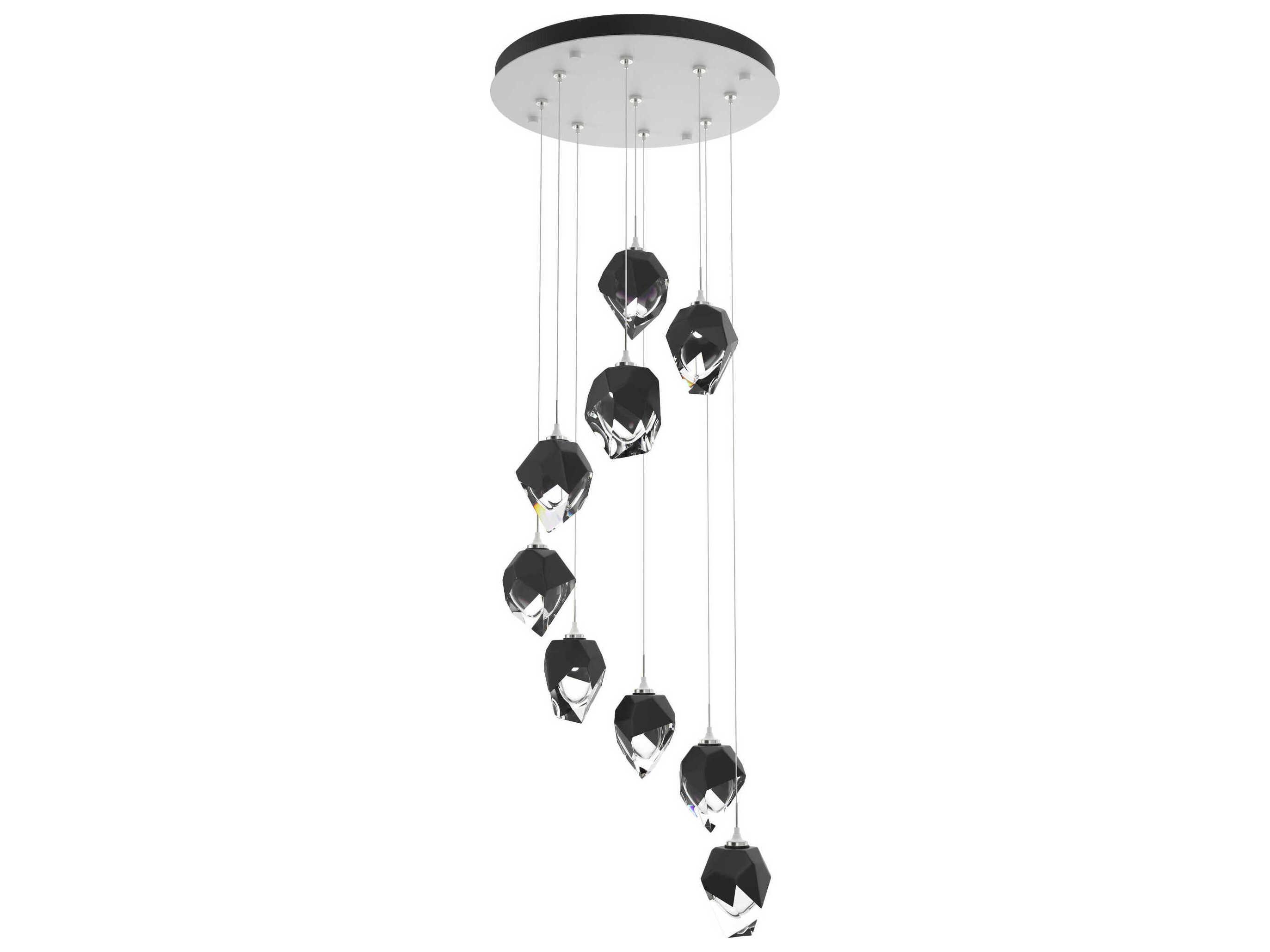 Hubbardton Forge Chrysalis 9-Light Crystal Glass Pendant
