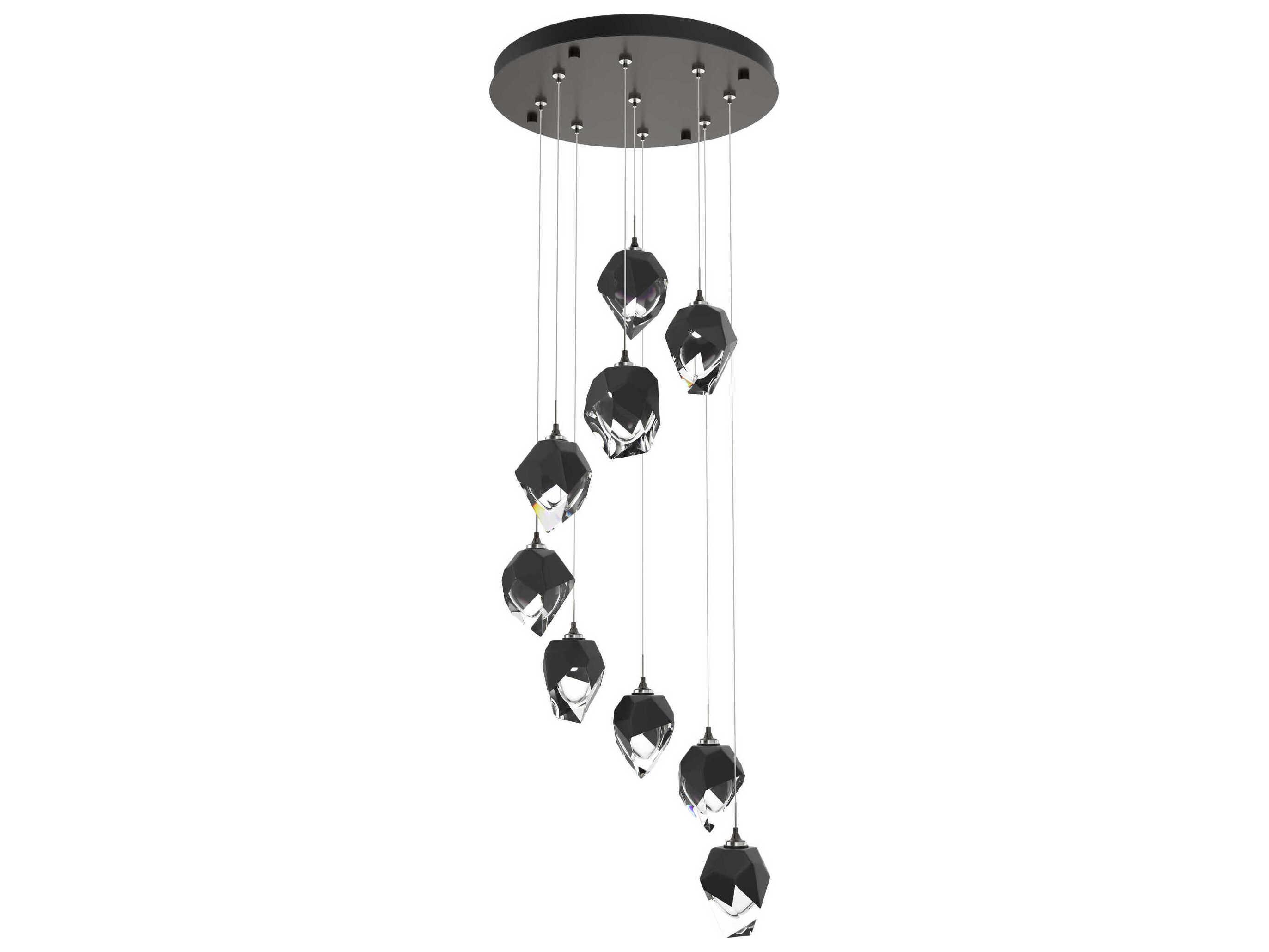 Hubbardton Forge Chrysalis 9-Light Crystal Glass Pendant