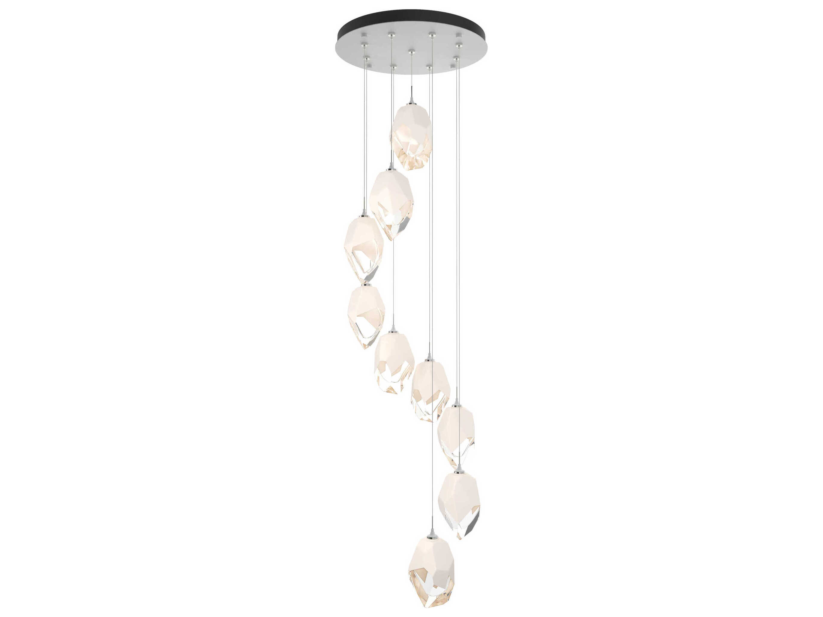 Hubbardton Forge Chrysalis 9-Light Crystal Glass Pendant