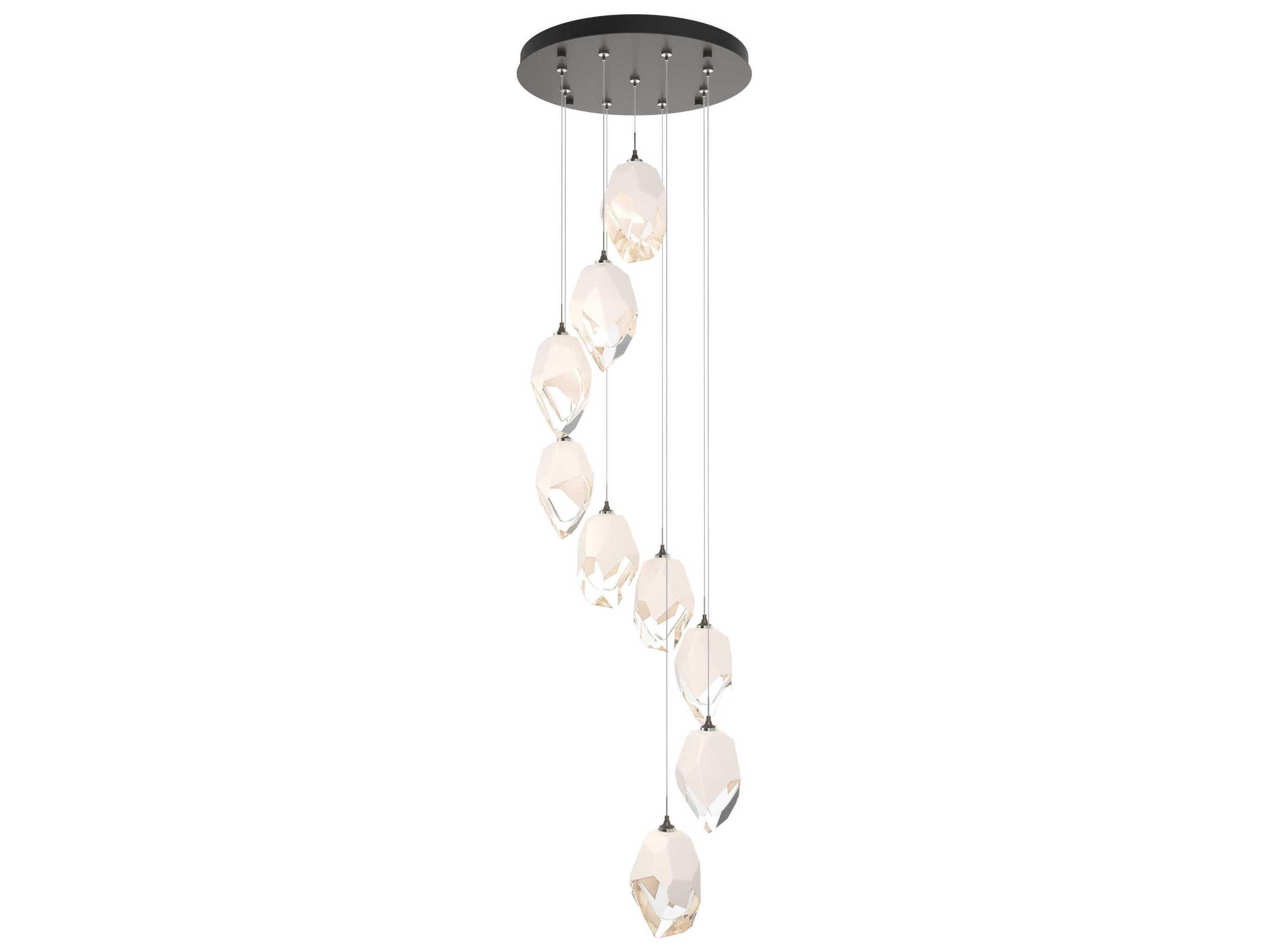Hubbardton Forge Chrysalis 9-Light Crystal Glass Pendant