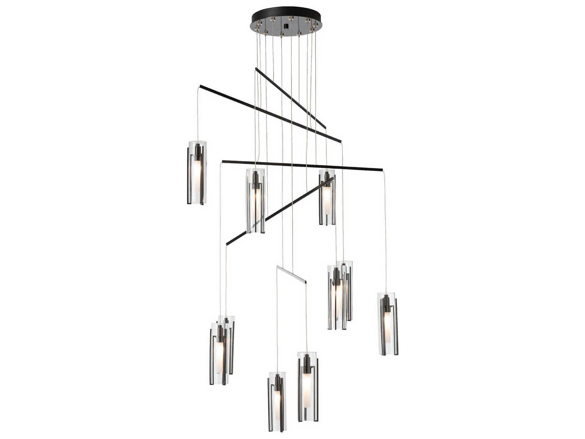 Hubbardton Forge Exos 10-Light Cylinder Linear Pendant