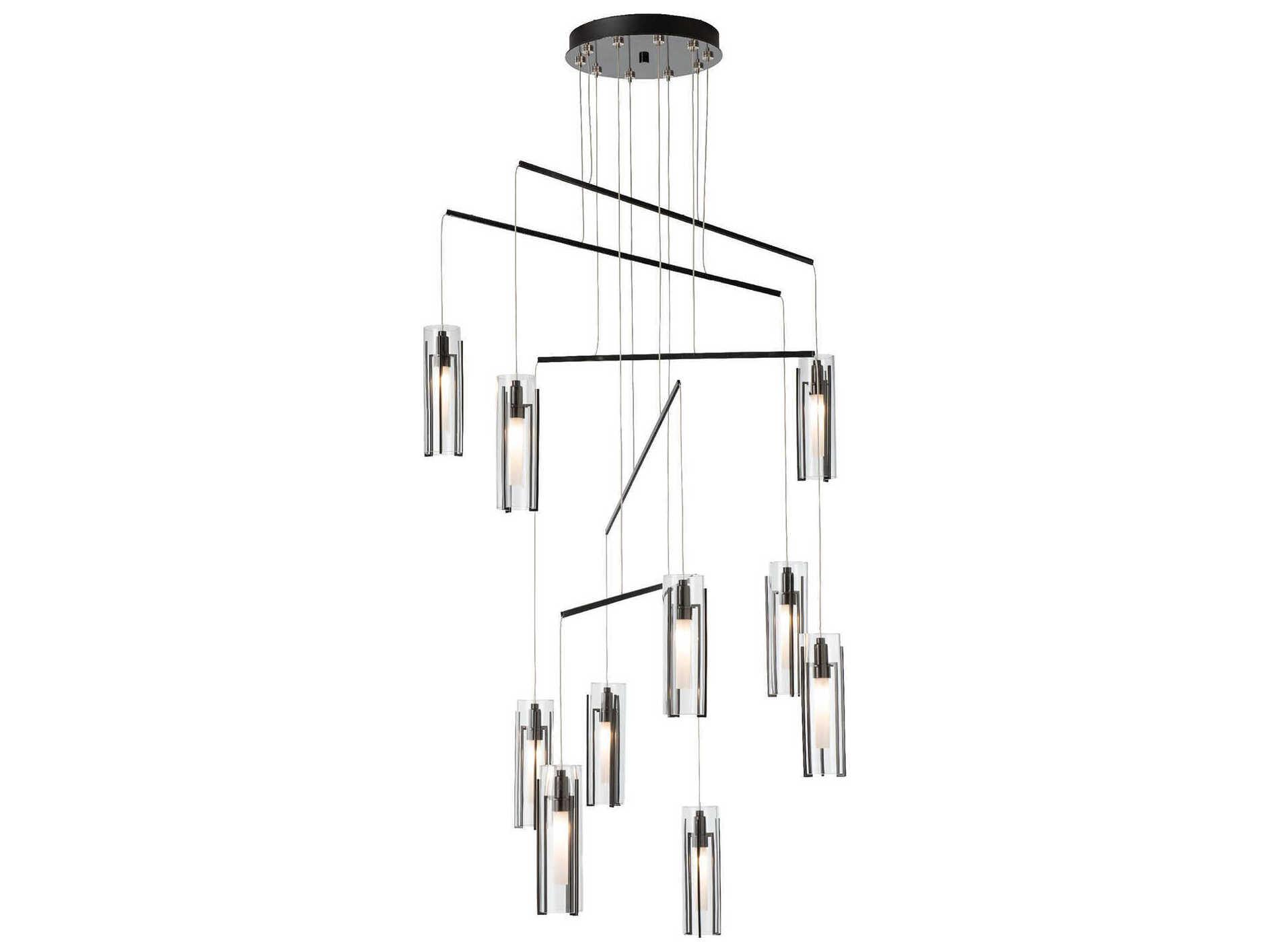 Hubbardton Forge Exos 10-Light Cylinder Linear Pendant
