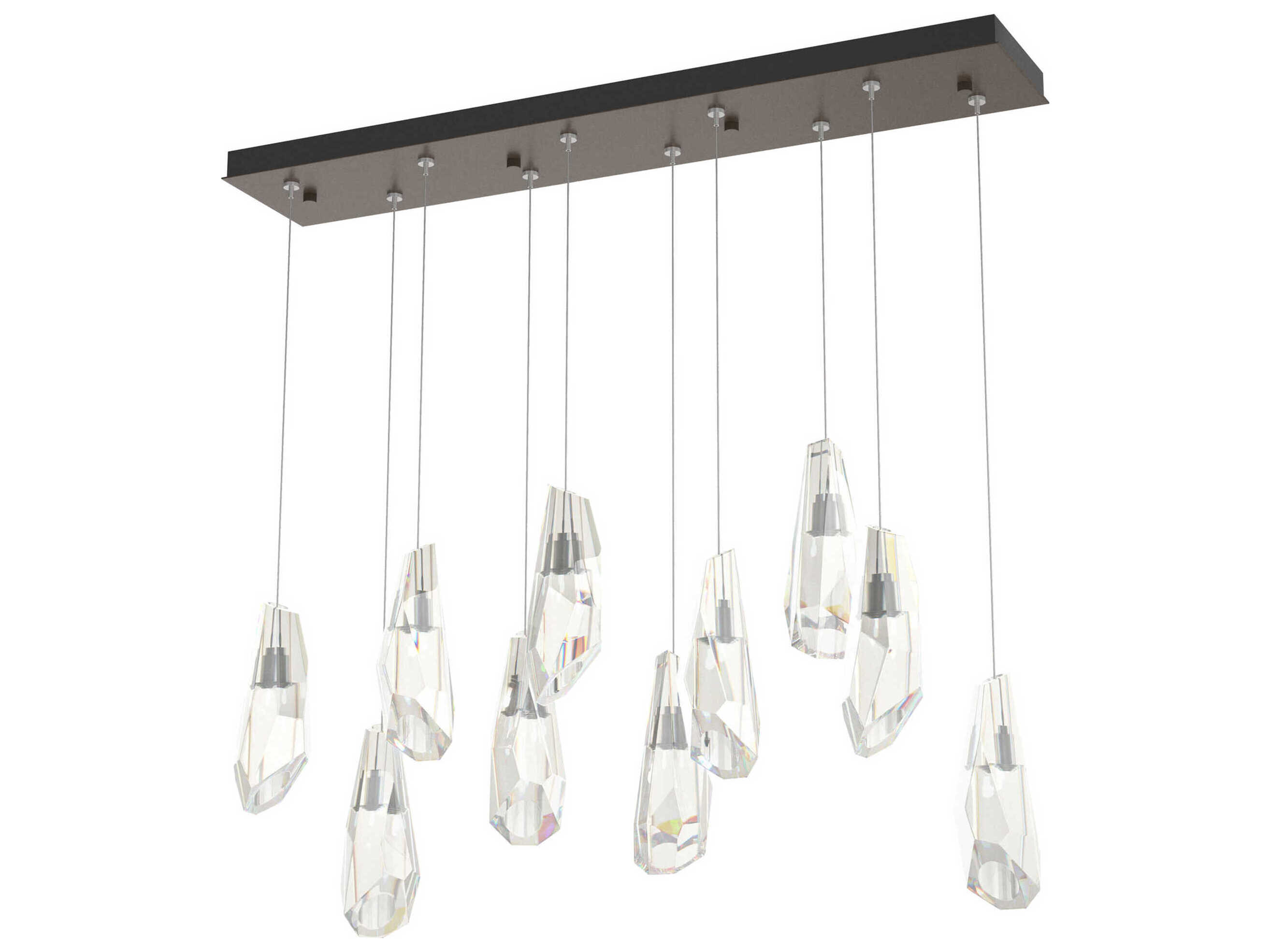 Hubbardton Forge Luma 10-Light Crystal Island Pendant
