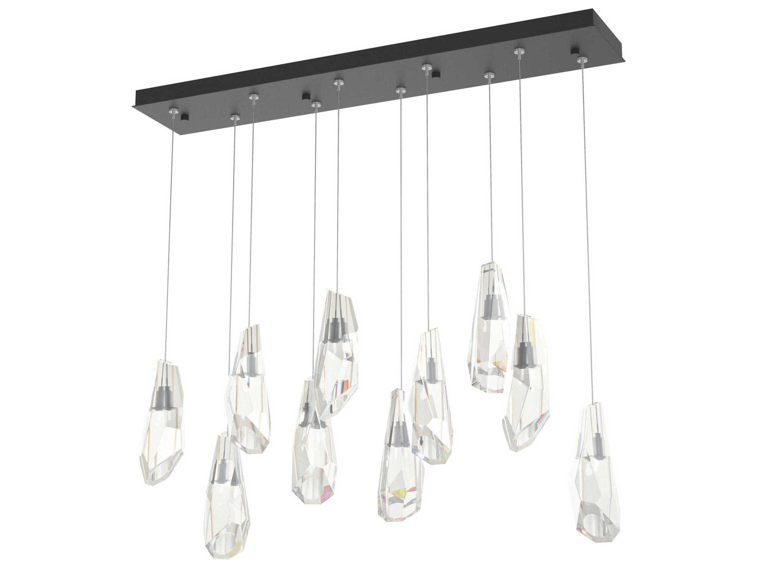 Hubbardton Forge Luma 10-Light Crystal Island Pendant
