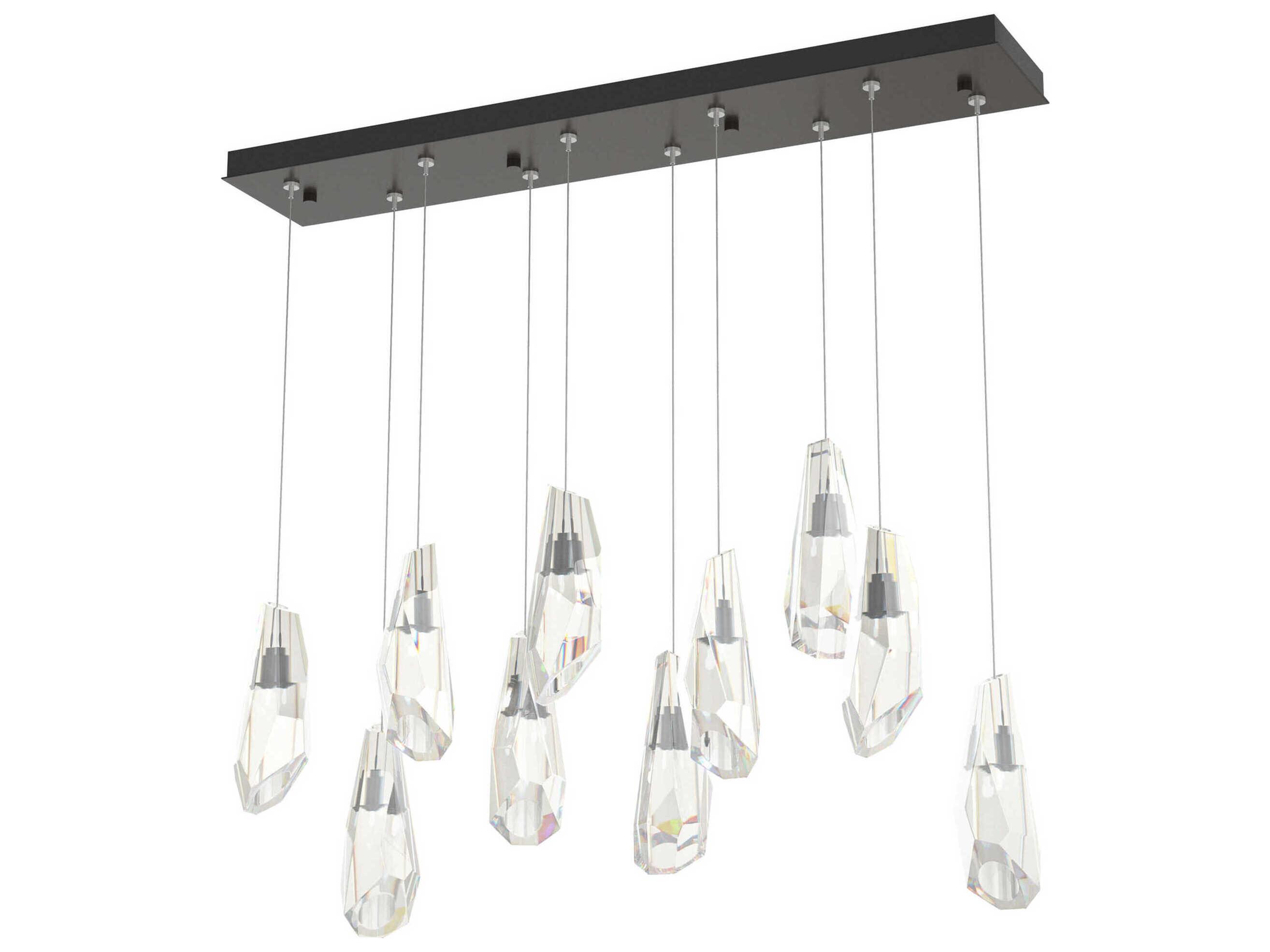Hubbardton Forge Luma 10-Light Crystal Island Pendant
