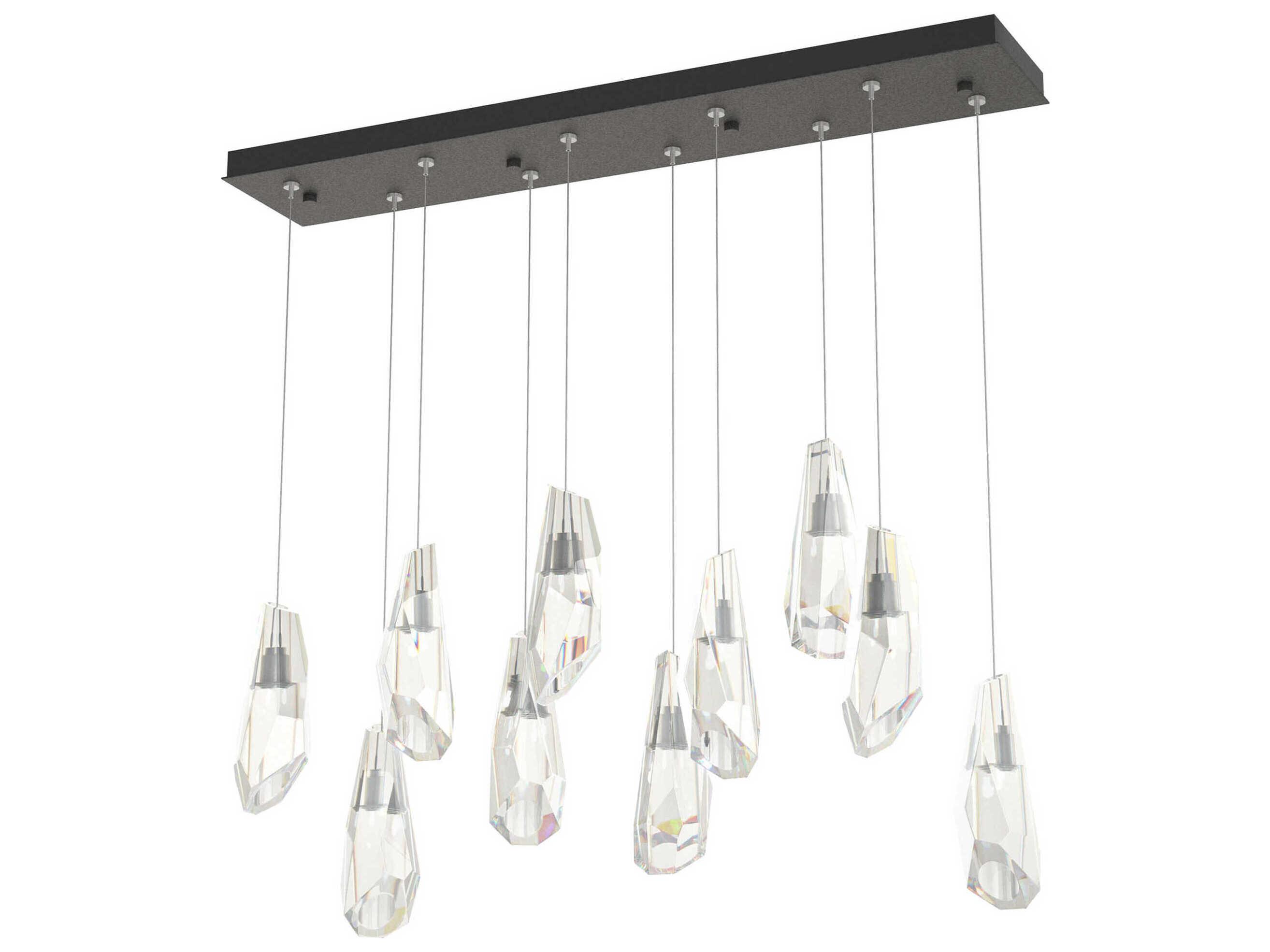 Hubbardton Forge Luma 10-Light Crystal Island Pendant