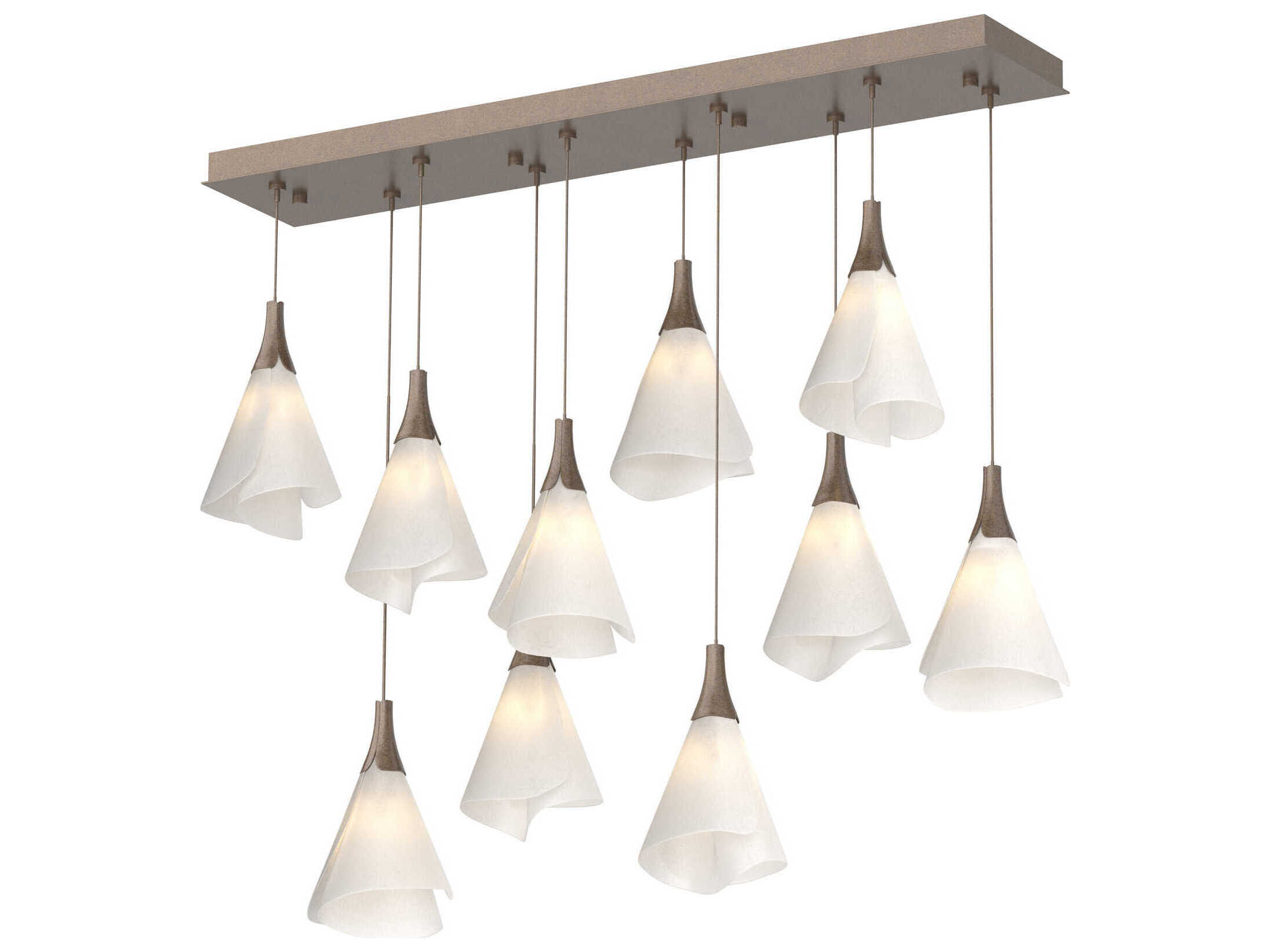 Hubbardton Forge Mobius 10-Light Linear Island Pendant