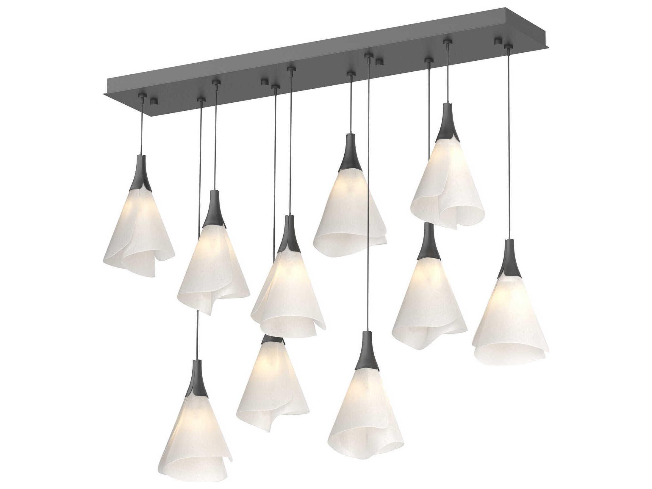 Hubbardton Forge Mobius 10-Light Linear Island Pendant