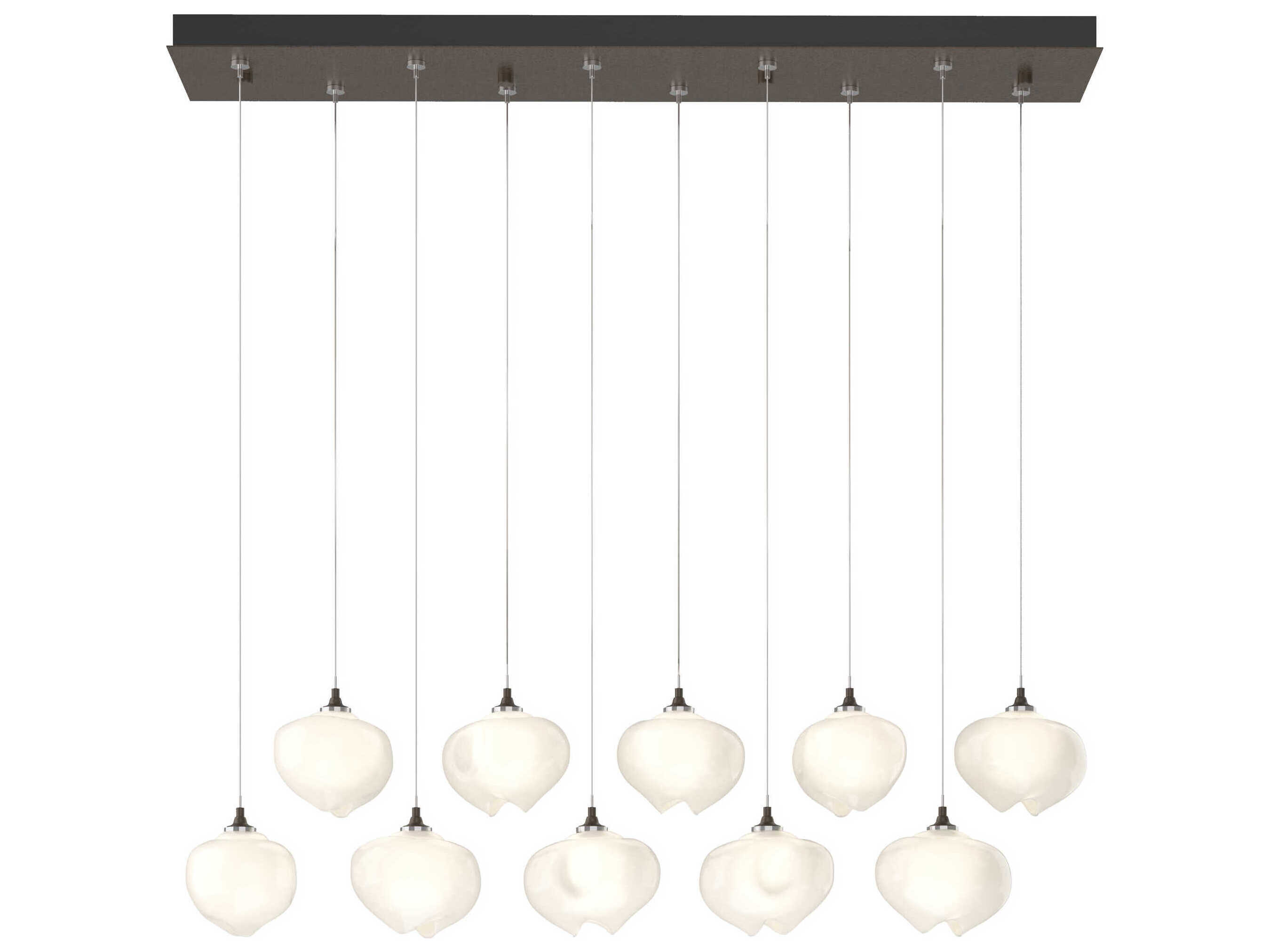 Hubbardton Forge Ume 10-Light Glass Linear Island Pendant