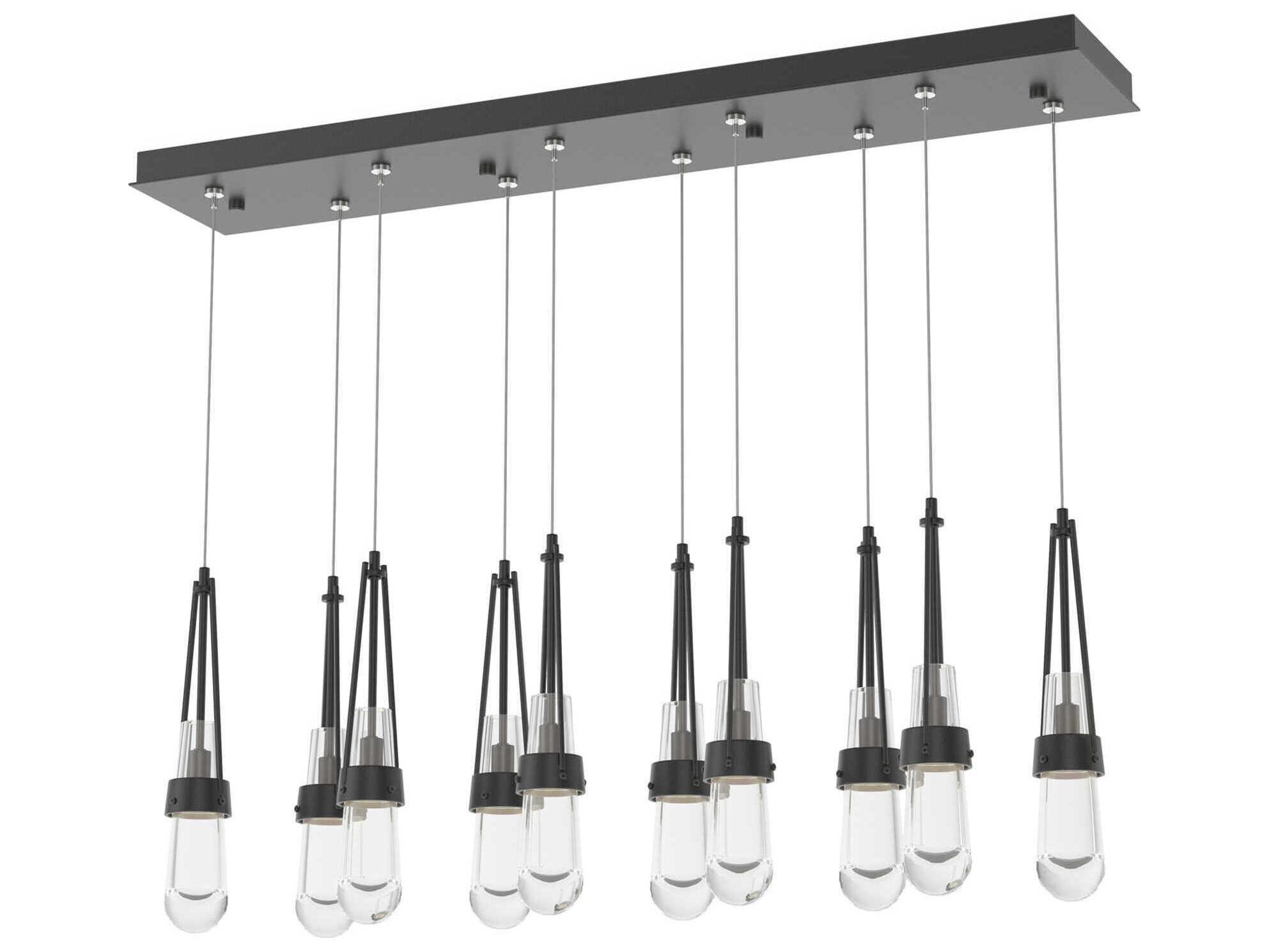 Hubbardton Forge Link 10-Light Glass Linear Island Pendant