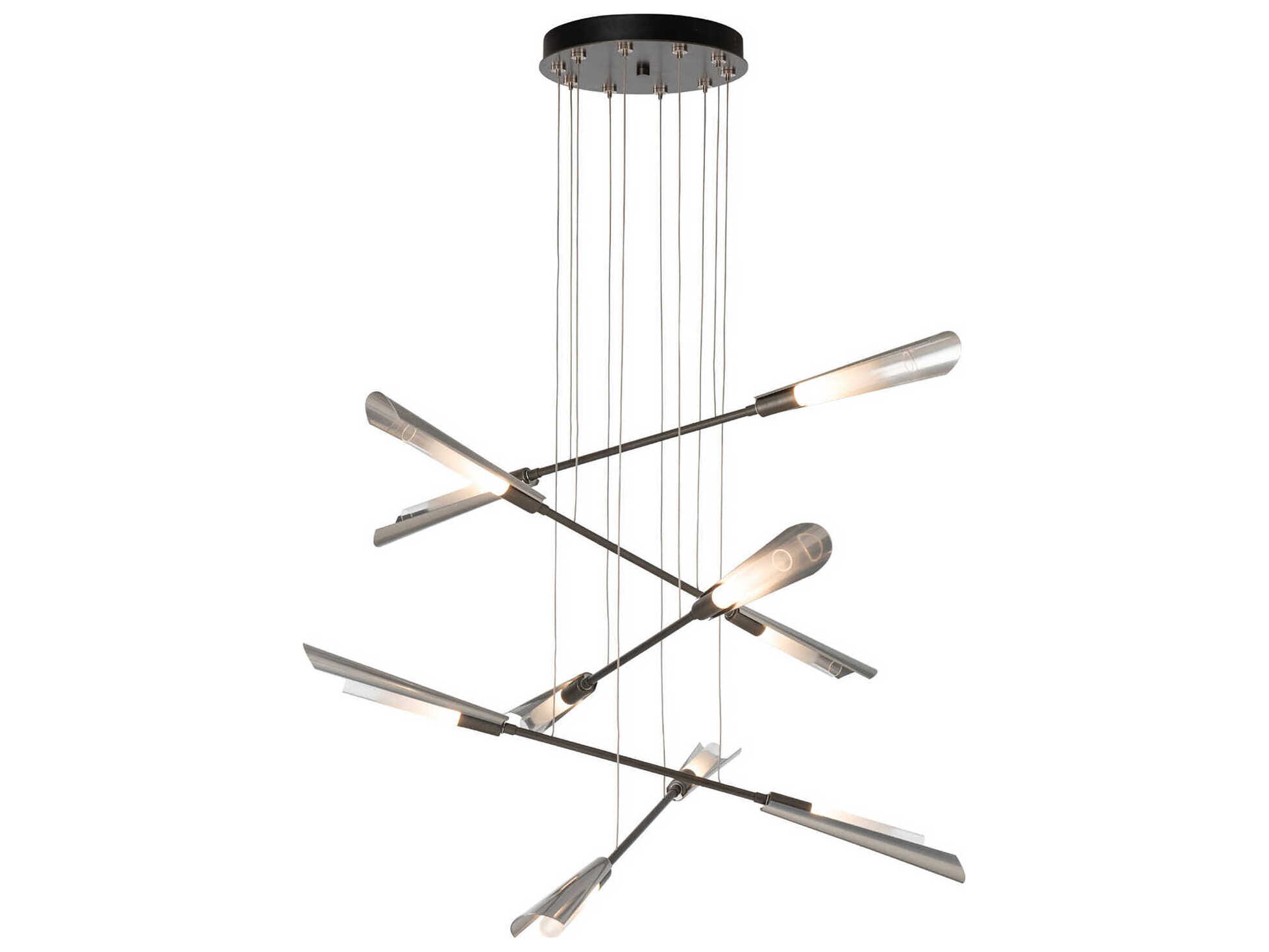 Hubbardton Forge Flight 10-Light Linear Pendant