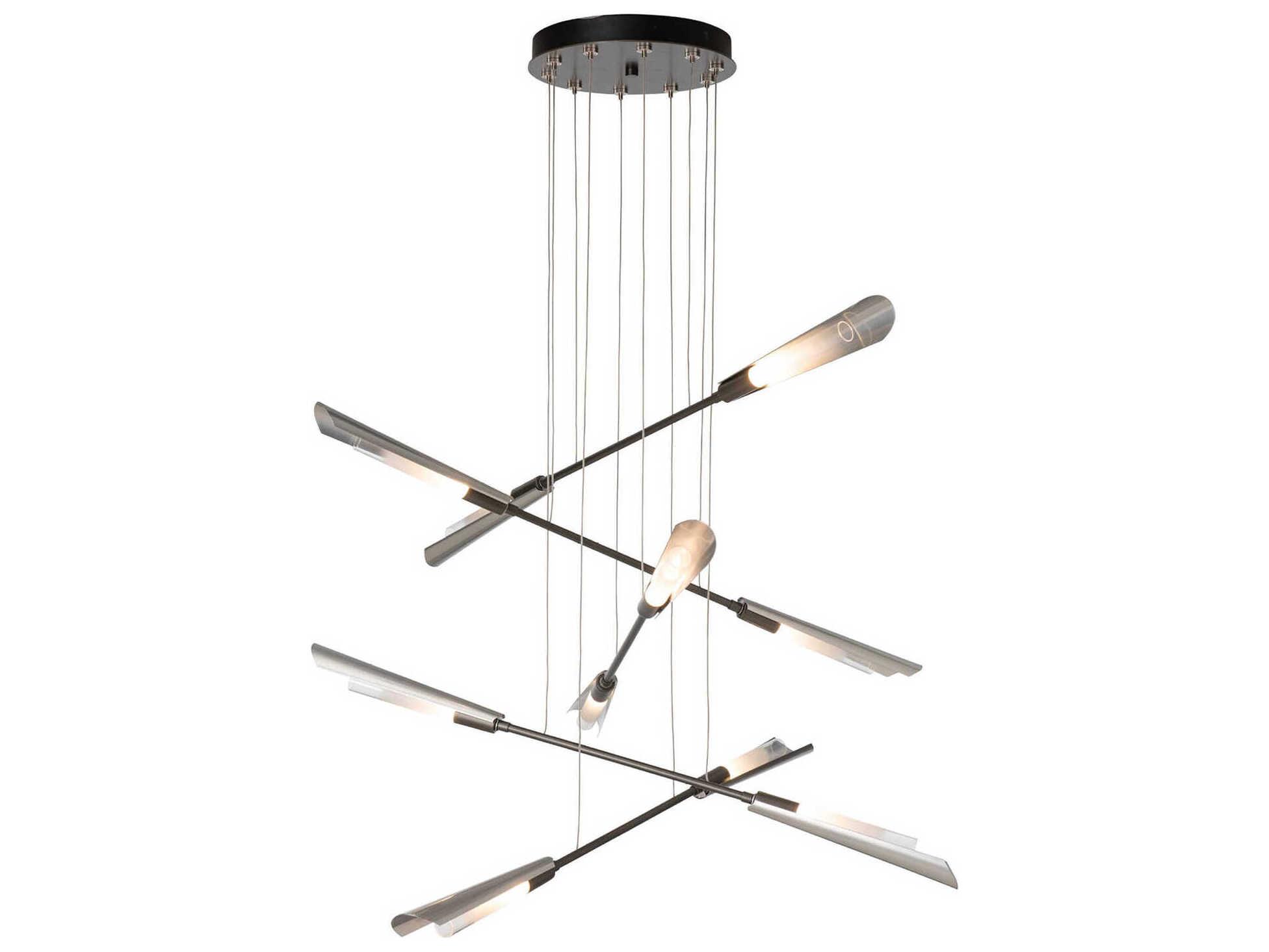 Hubbardton Forge Flight 10-Light Linear Pendant