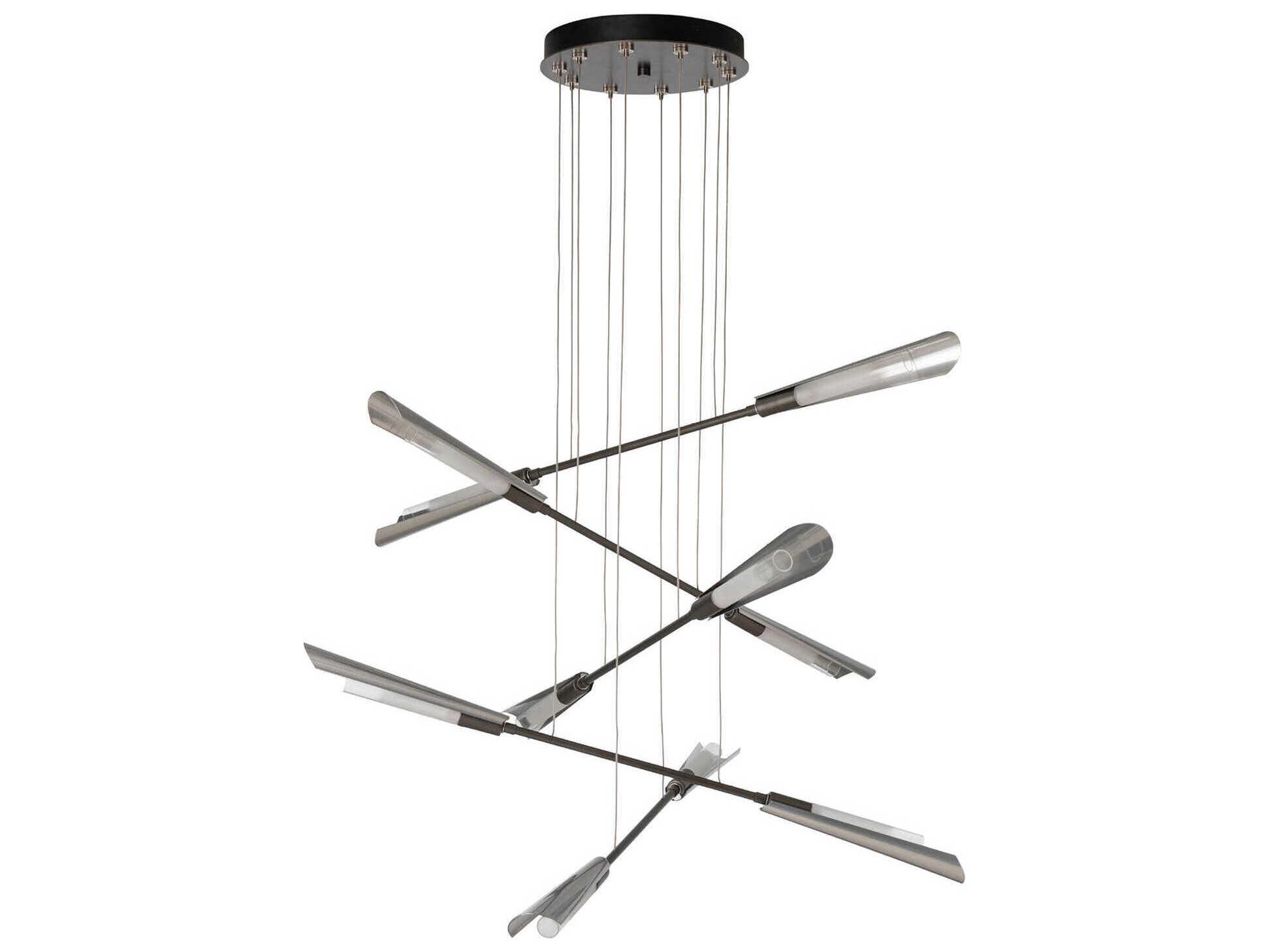 Hubbardton Forge Flight 10-Light Linear Pendant