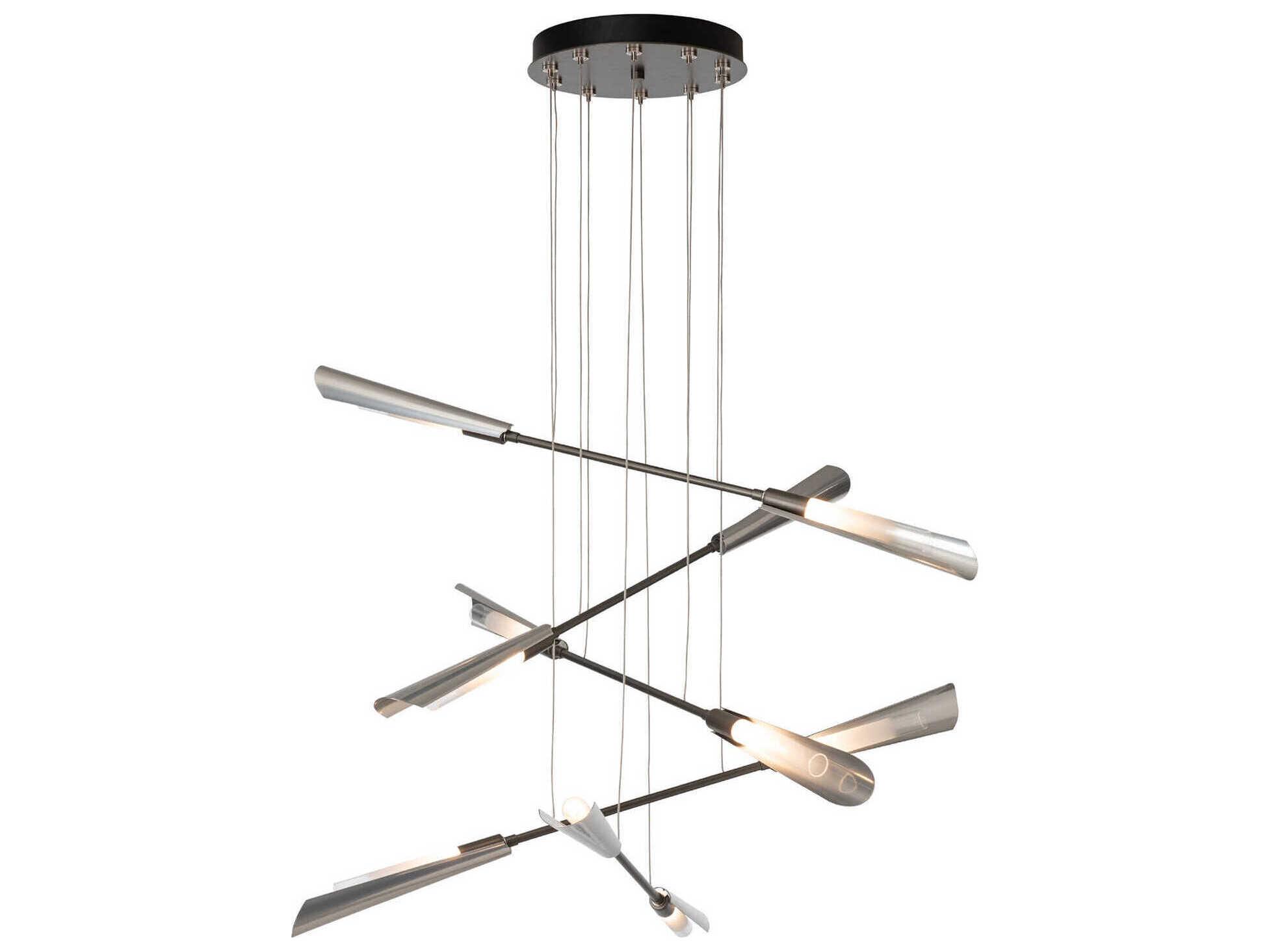 Hubbardton Forge Flight 10-Light Linear Pendant