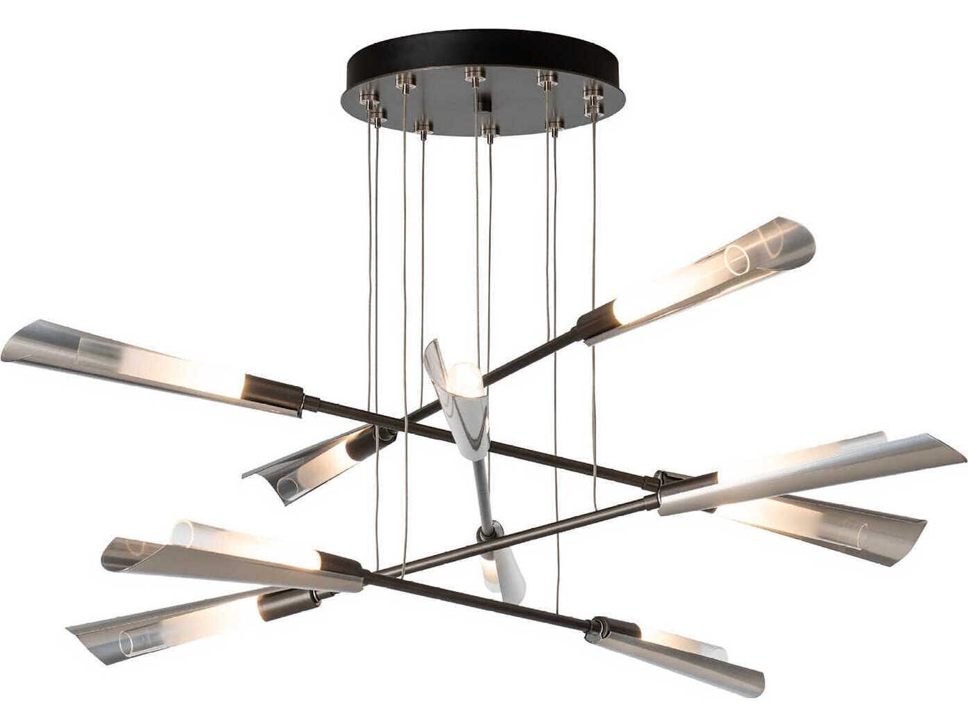 Hubbardton Forge Flight 10-Light Linear Pendant