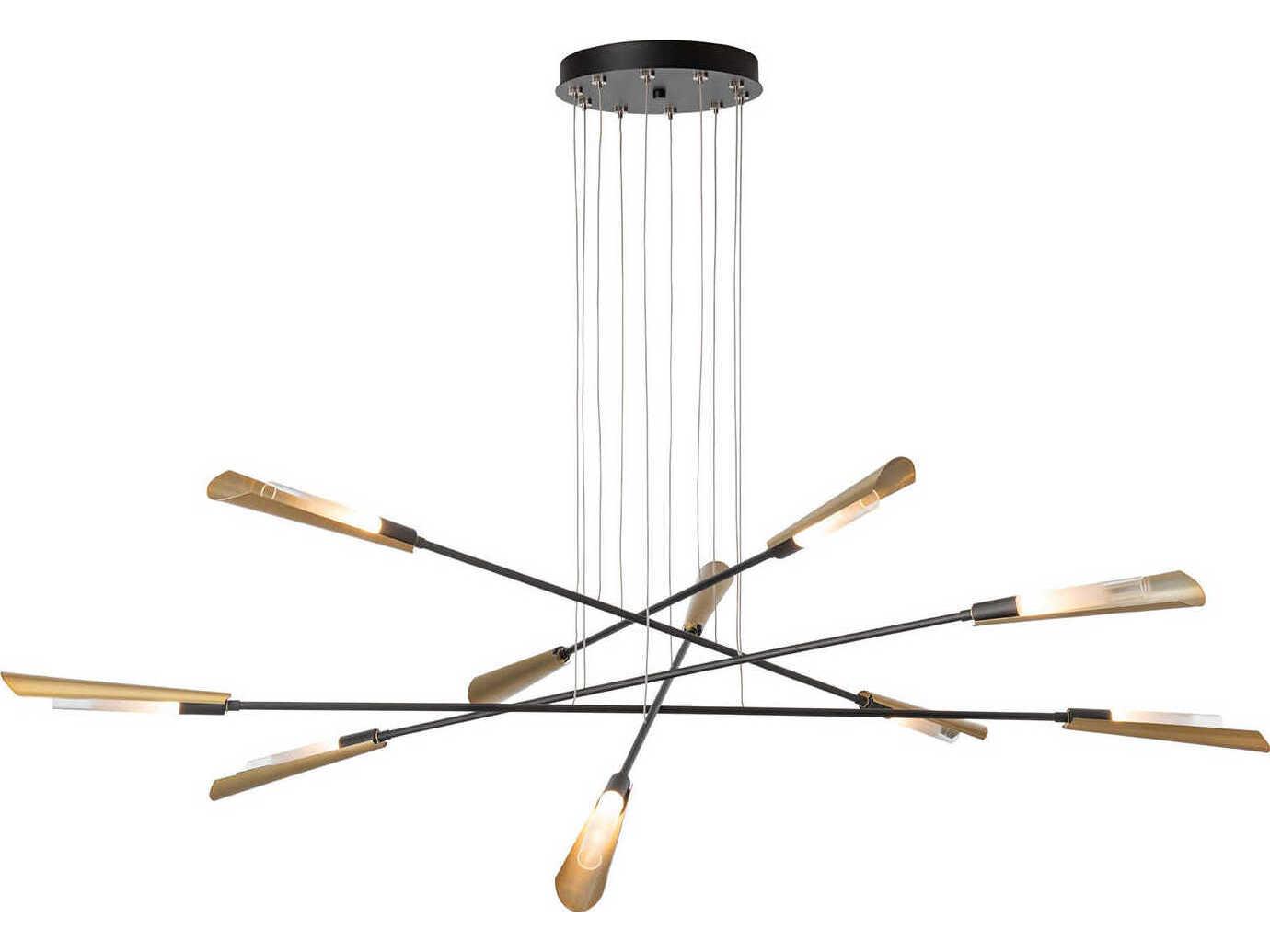 Hubbardton Forge Flight 10-Light Linear Pendant