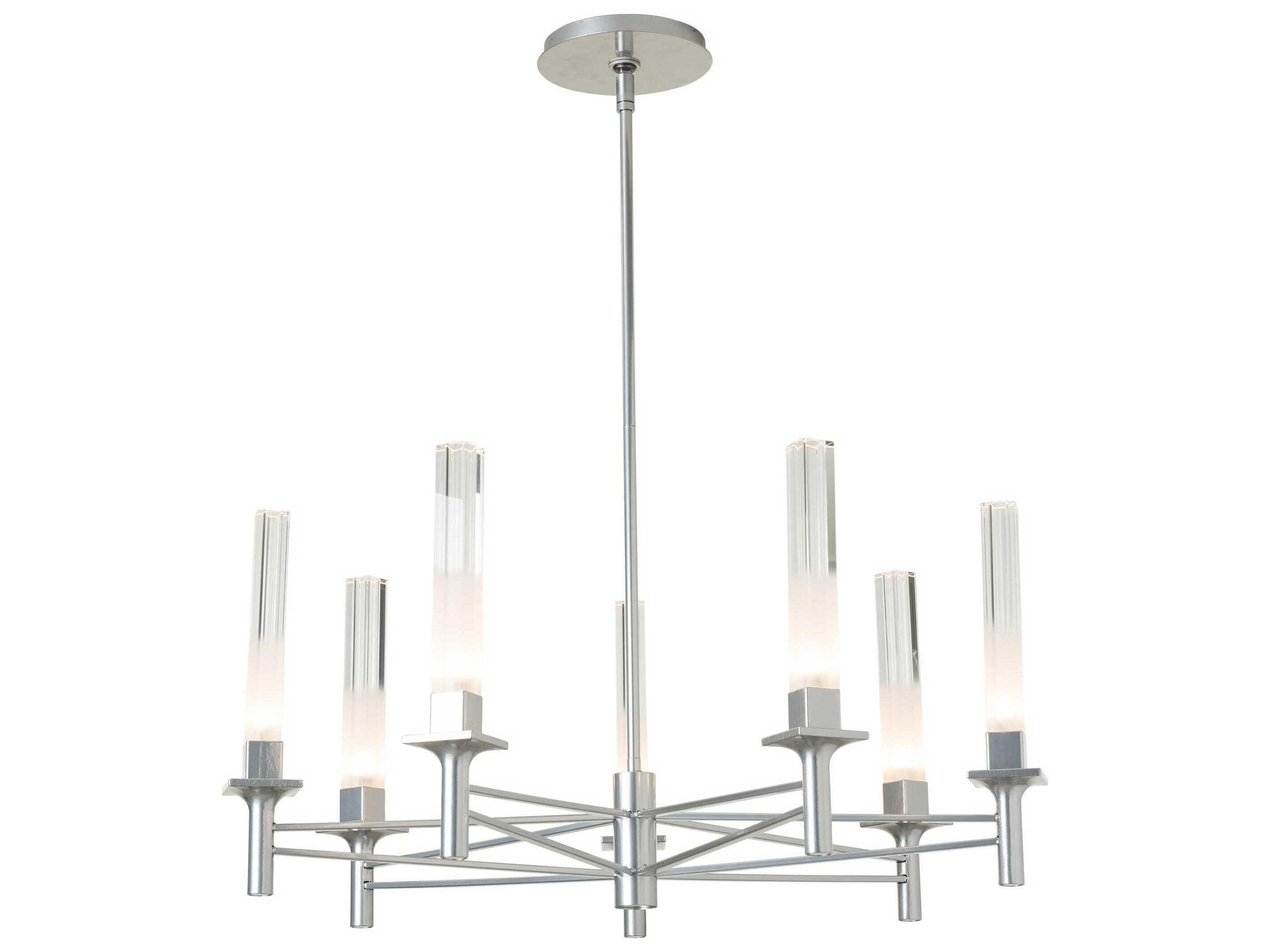 Hubbardton Forge Truss 7-Light Cylinder Chandelier