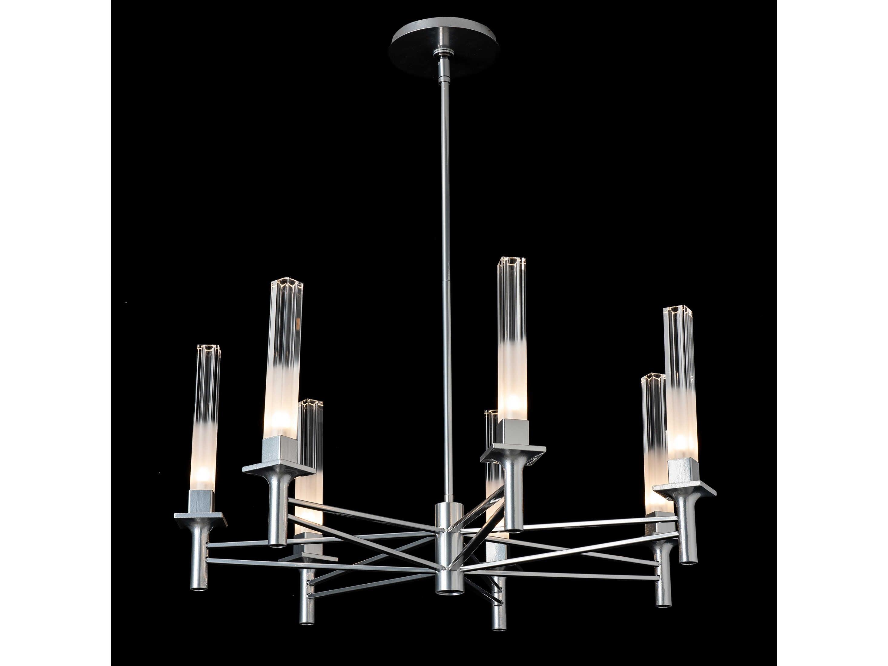 Hubbardton Forge Truss 7-Light Cylinder Chandelier