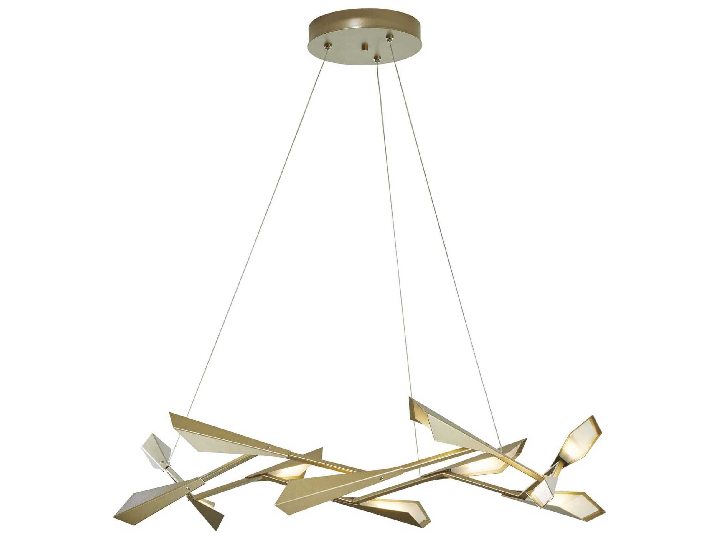 Hubbardton Forge Quill 1-Light LED Geometric Pendant