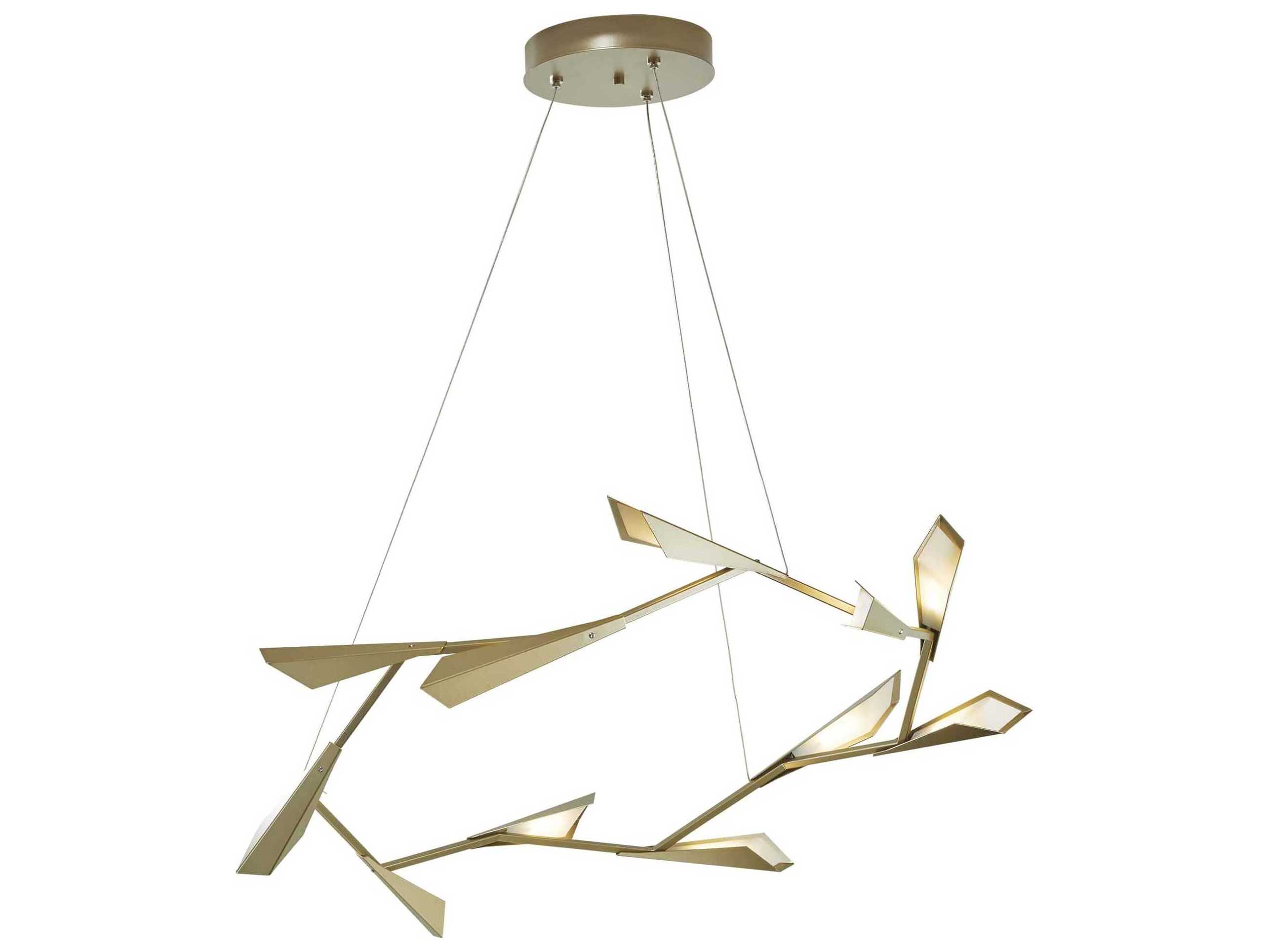 Hubbardton Forge Quill 1-Light LED Geometric Pendant