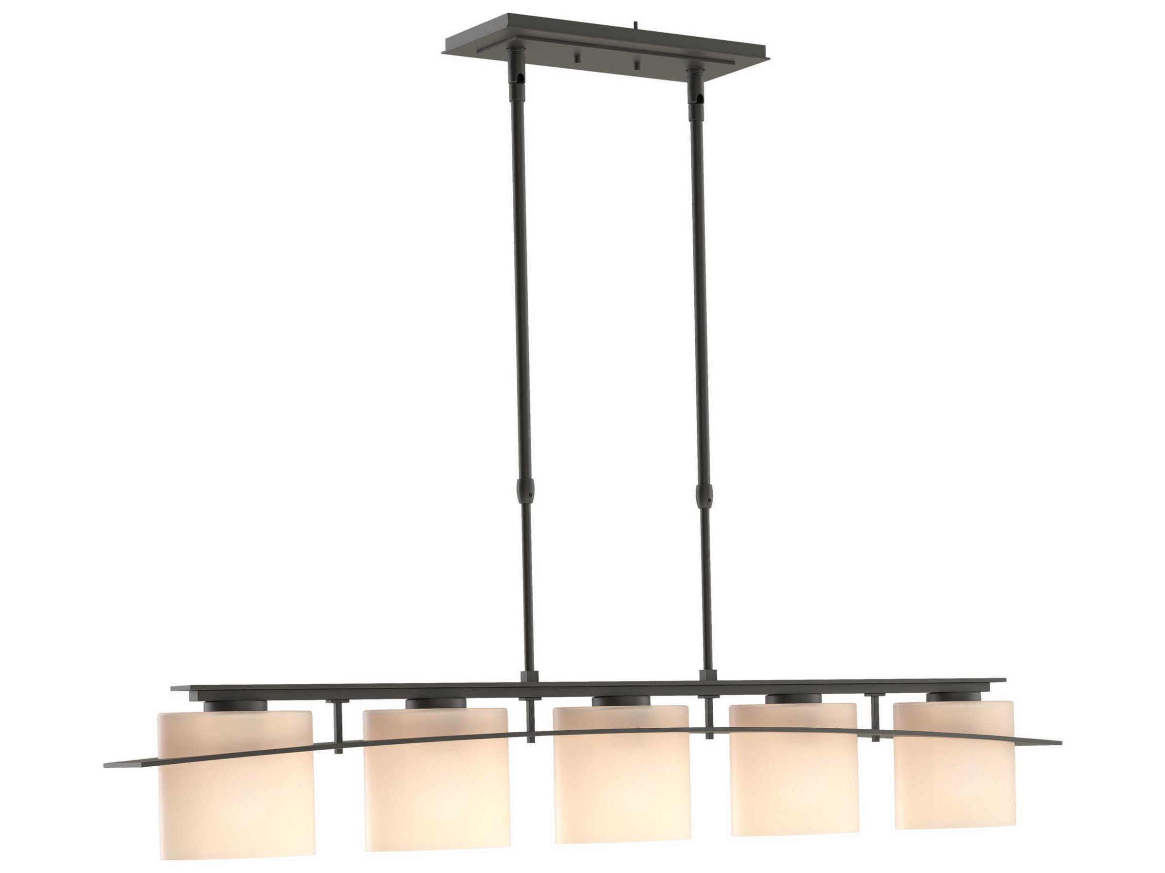 Hubbardton Forge Ellipse 5-Light Glass Linear Island Pendant