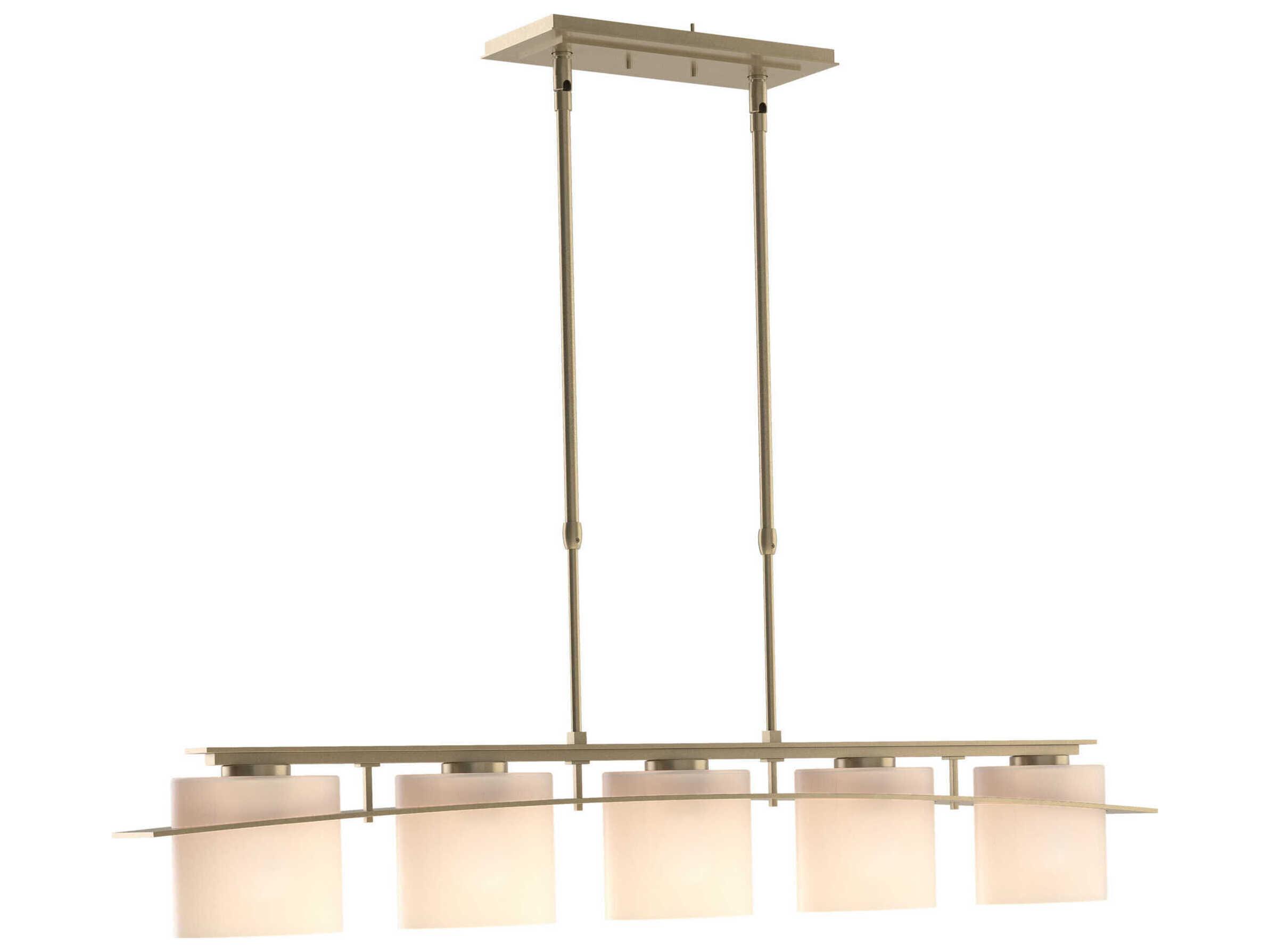 Hubbardton Forge Ellipse 5-Light Glass Linear Island Pendant