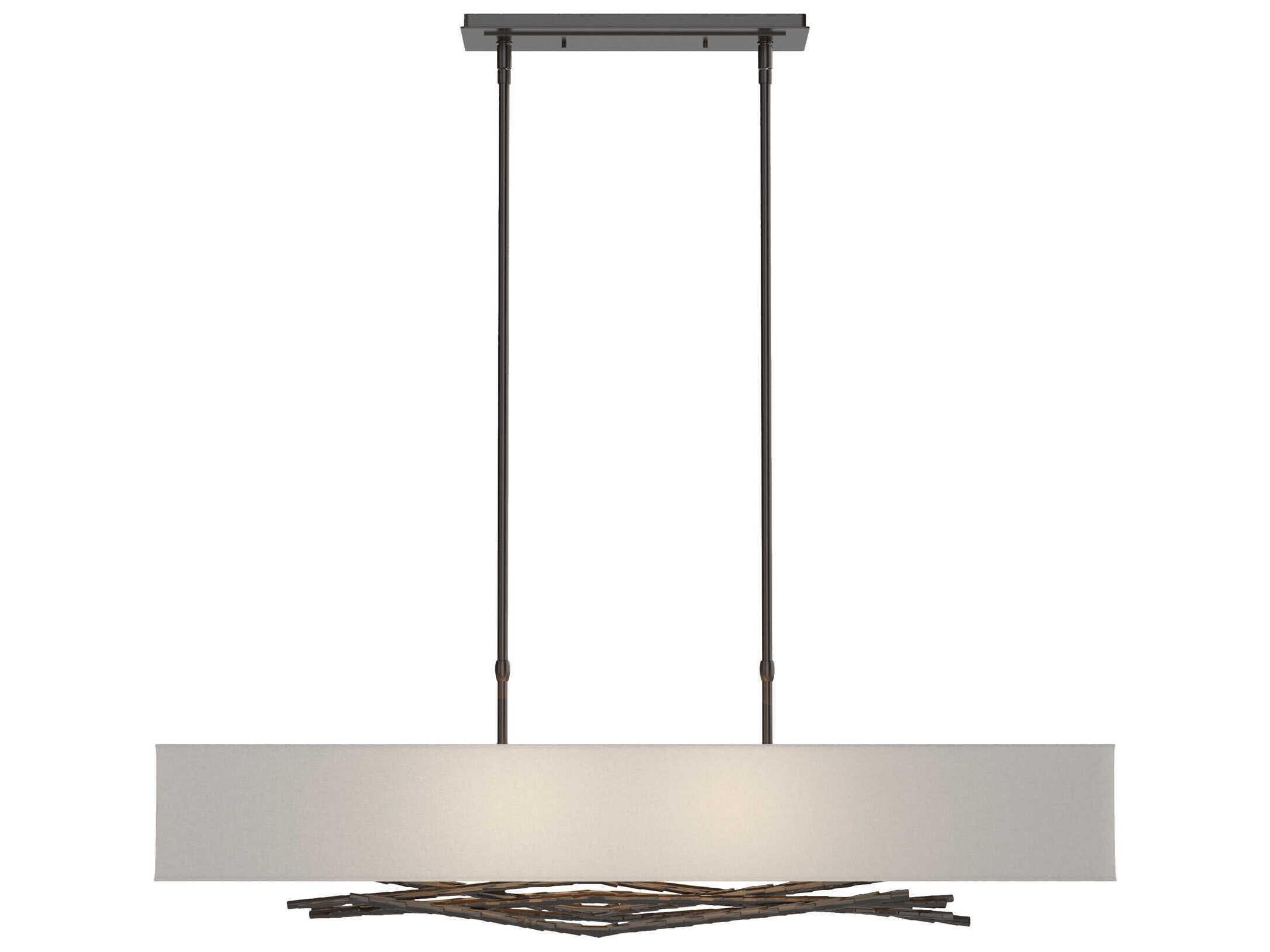 Hubbardton Forge Brindille 4-Light Steel Linear Island Pendant