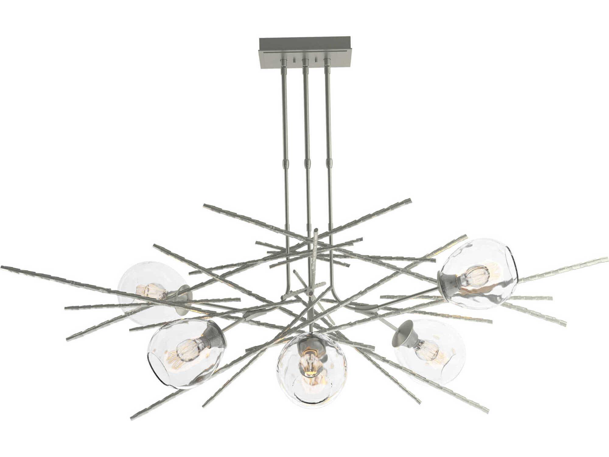 Hubbardton Forge Griffin 6-Light Glass Bell Sputnik Island Pendant
