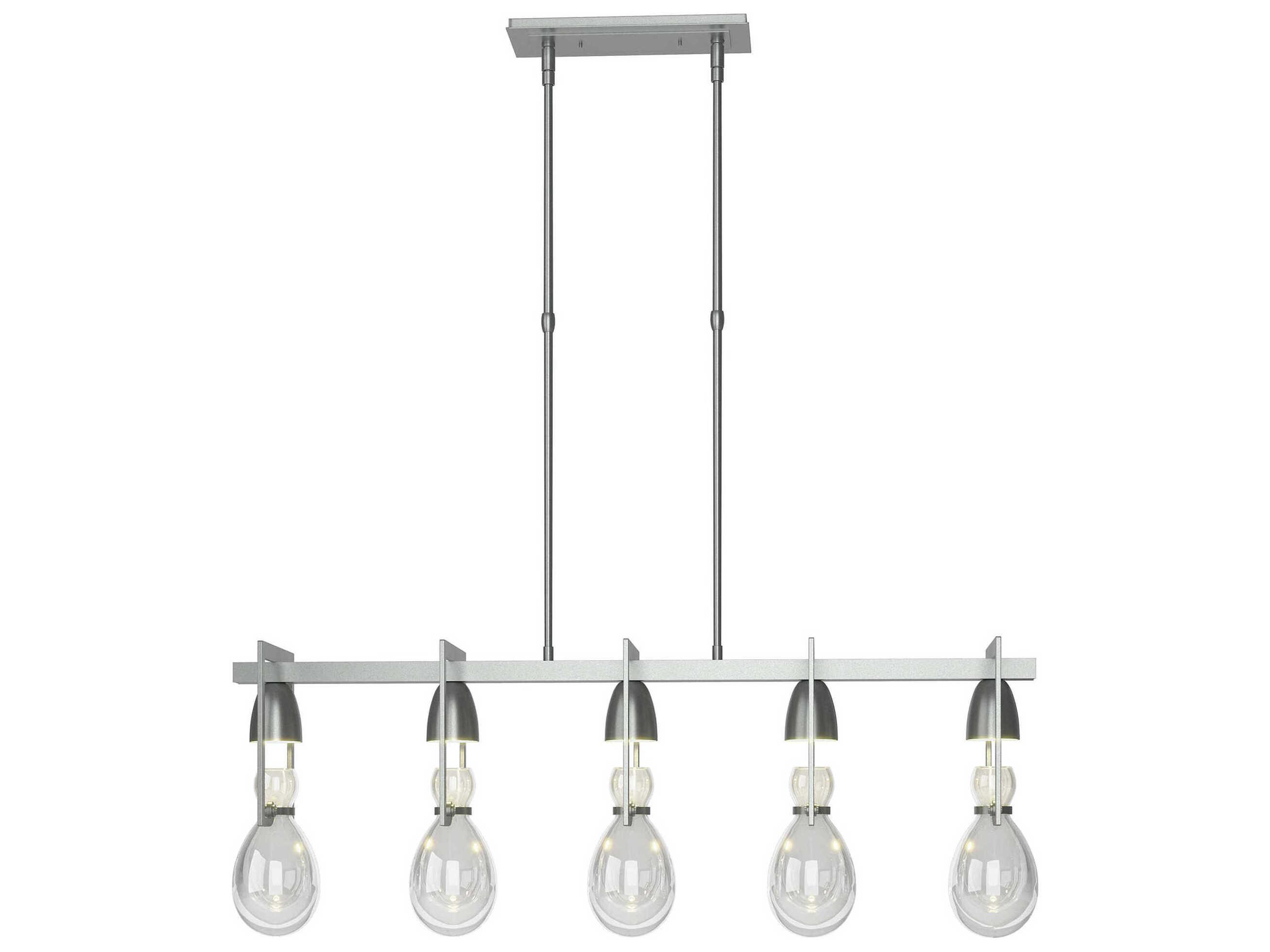 Hubbardton Forge Apothecary 5-Light Clear Glass Linear Island Pendant