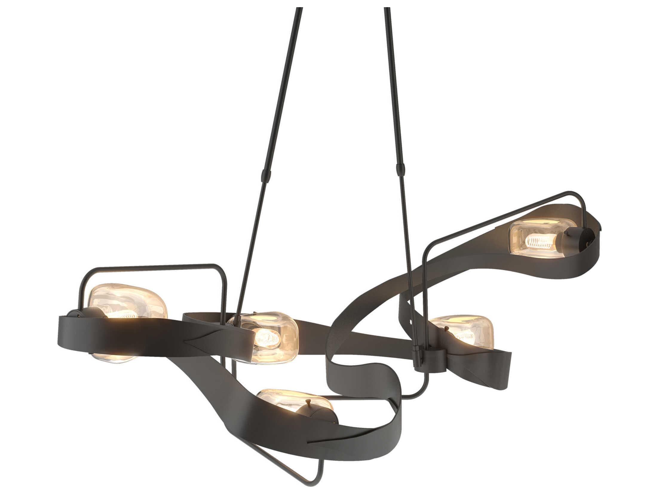 Hubbardton Forge Graffiti 5-Light Glass Island Pendant