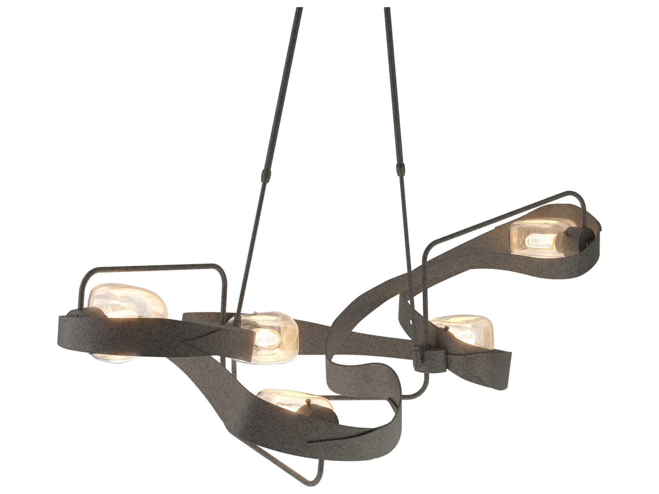 Hubbardton Forge Graffiti 5-Light Glass Island Pendant