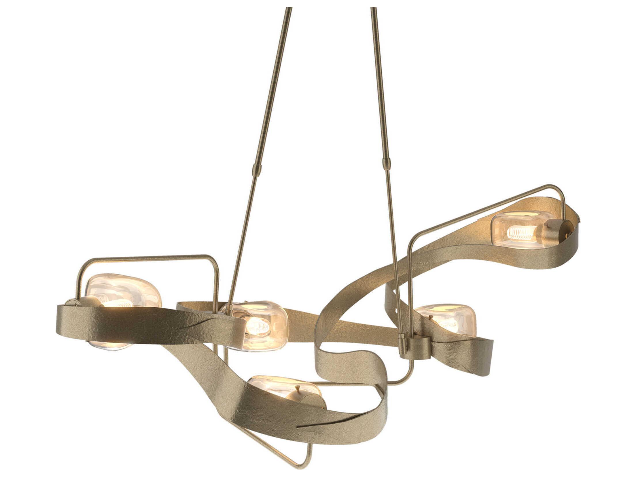 Hubbardton Forge Graffiti 5-Light Glass Island Pendant