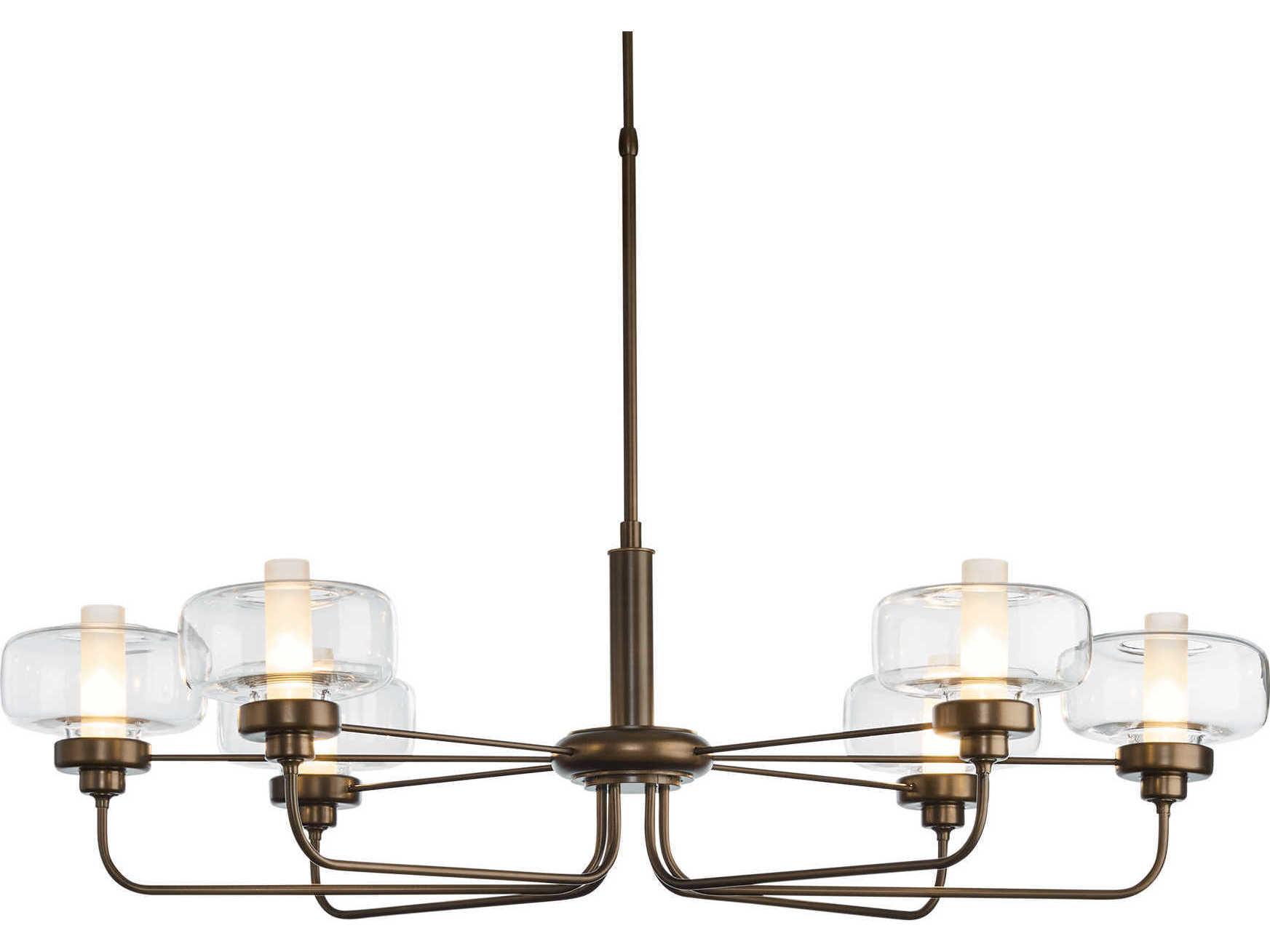 Hubbardton Forge Nola 6-Light Glass Island Pendant