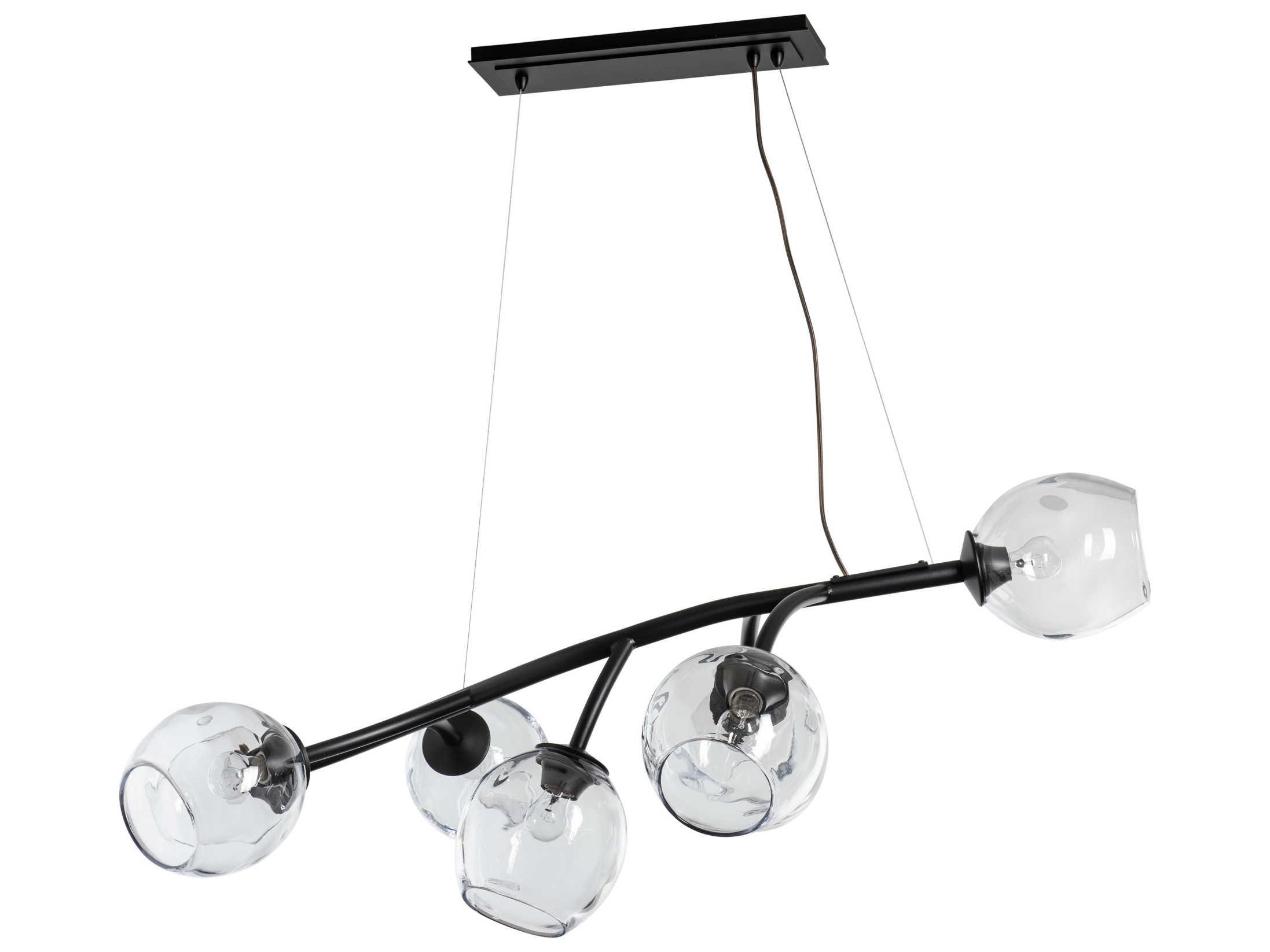 Hubbardton Forge Vine 7-Light Glass Linear Island Pendant