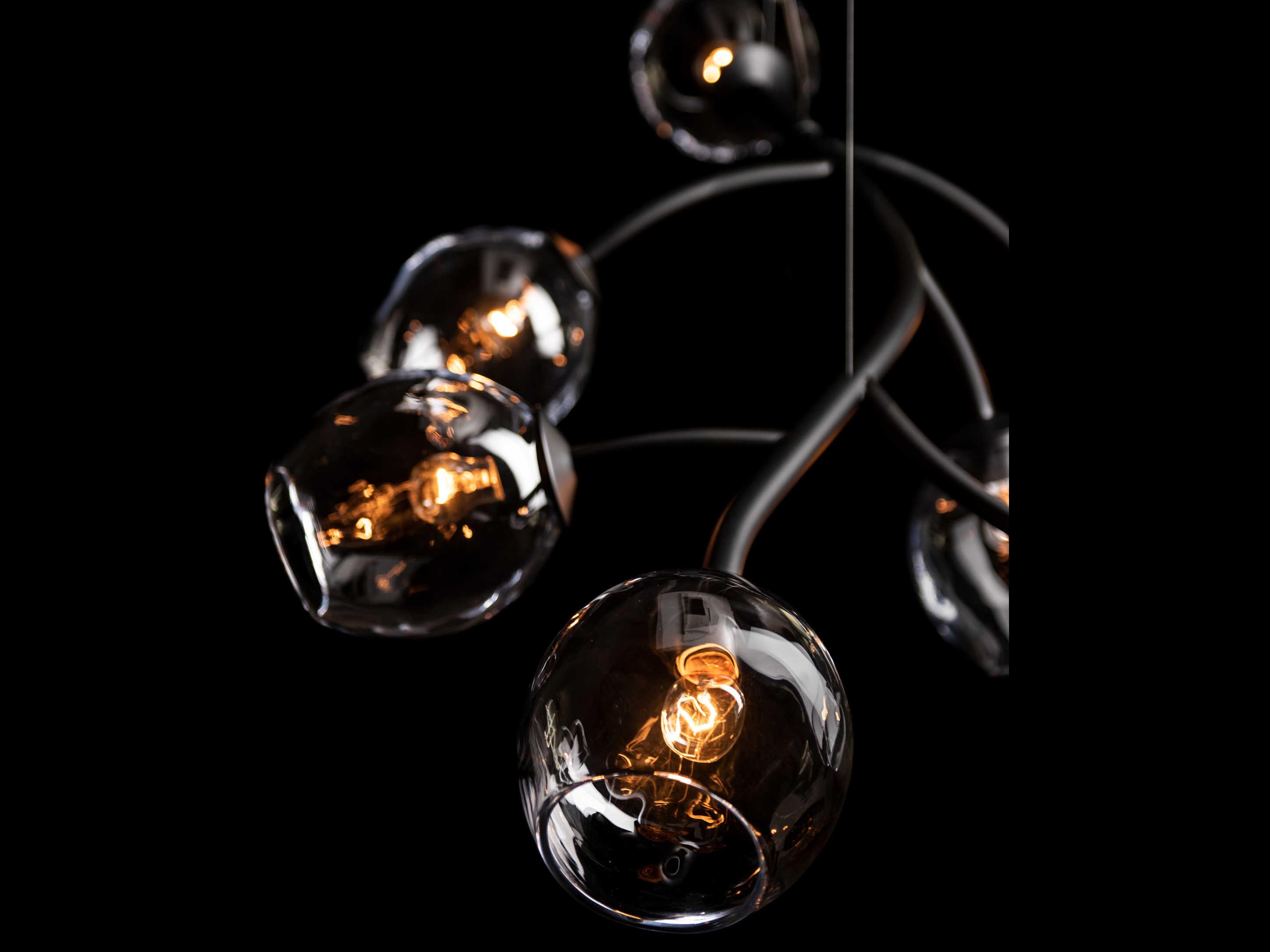 Hubbardton Forge Vine 7-Light Glass Linear Island Pendant