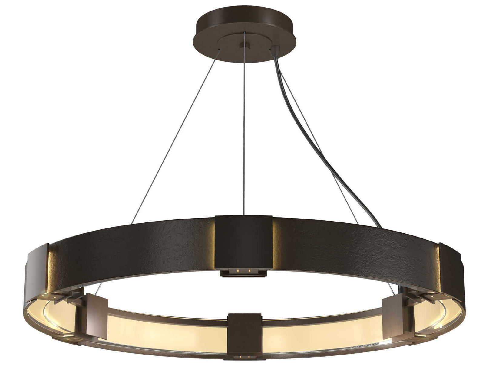 Hubbardton Forge Aura 6-Light Glass Round Pendant