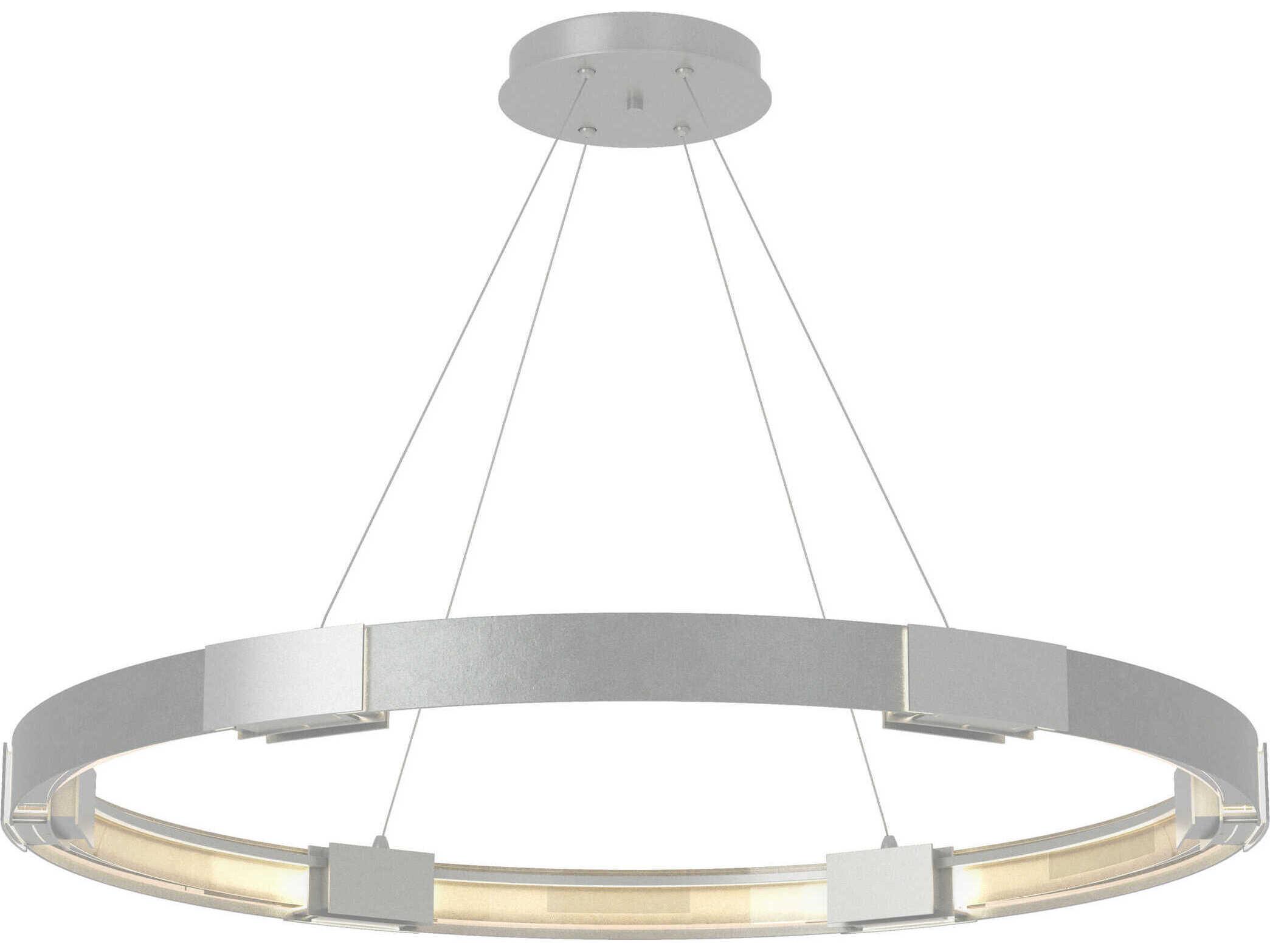 Hubbardton Forge Aura 12-Light Bronze Glass LED Round Pendant
