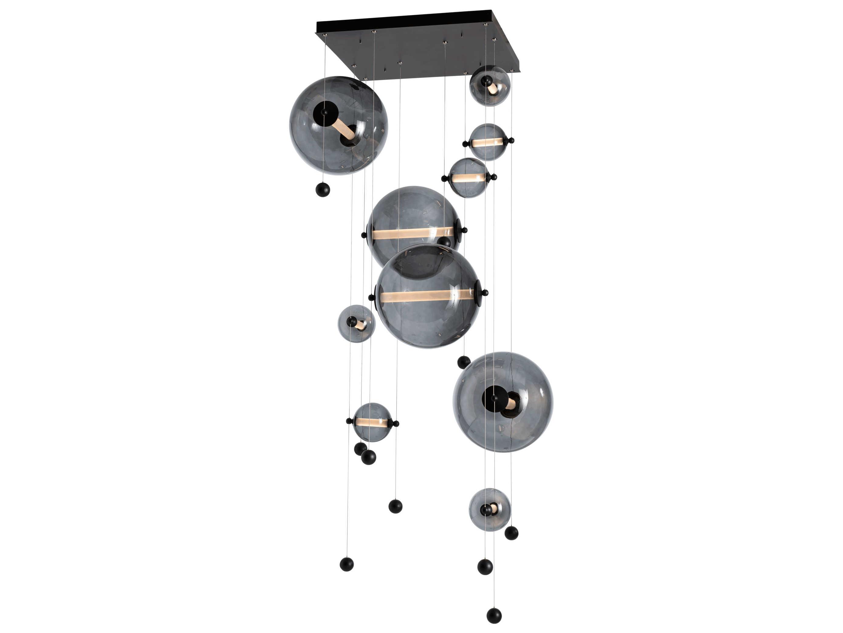 Hubbardton Forge Abacus 10-Light Glass LED Globe Pendant