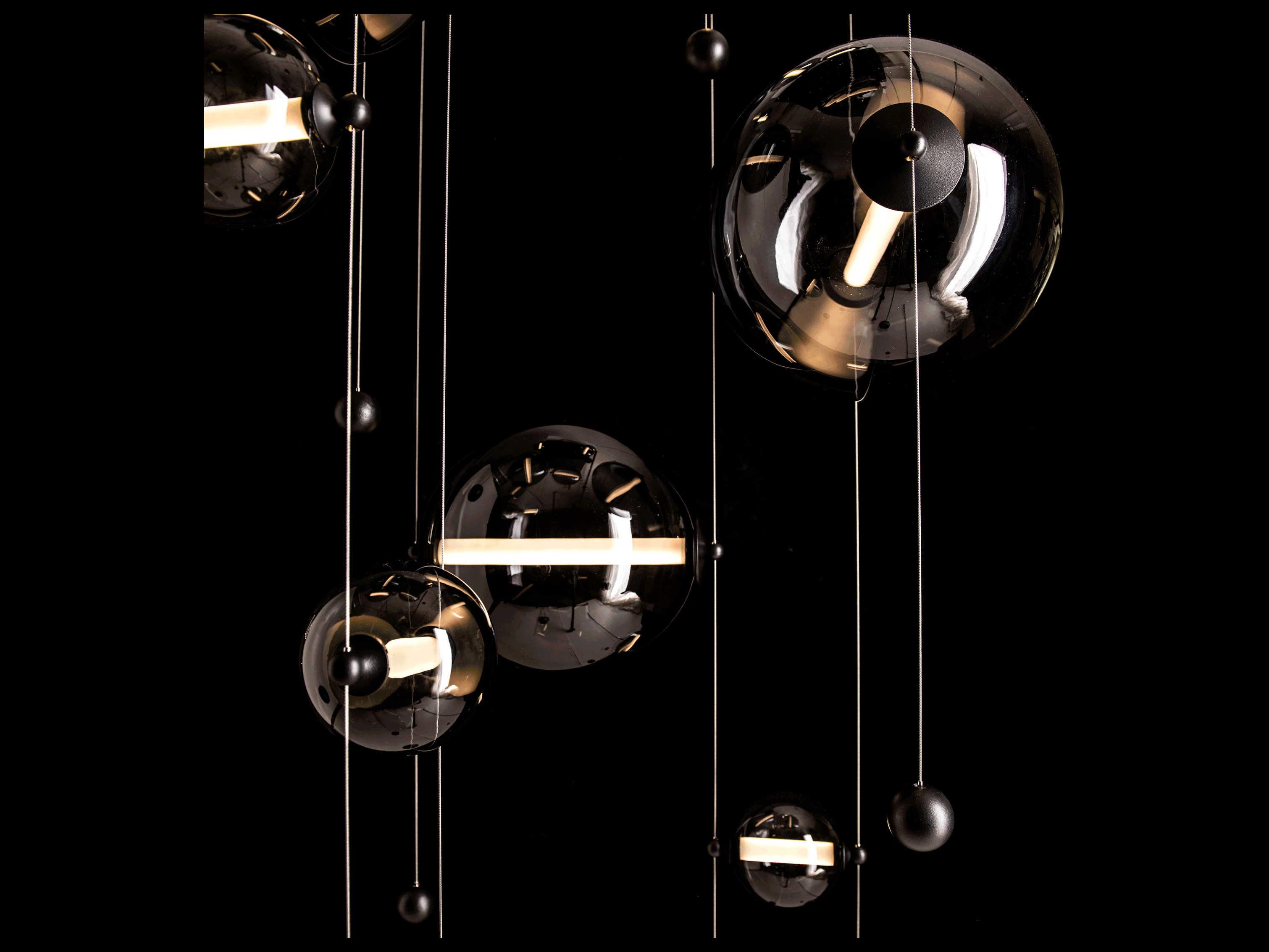 Hubbardton Forge Abacus 10-Light Glass LED Globe Pendant