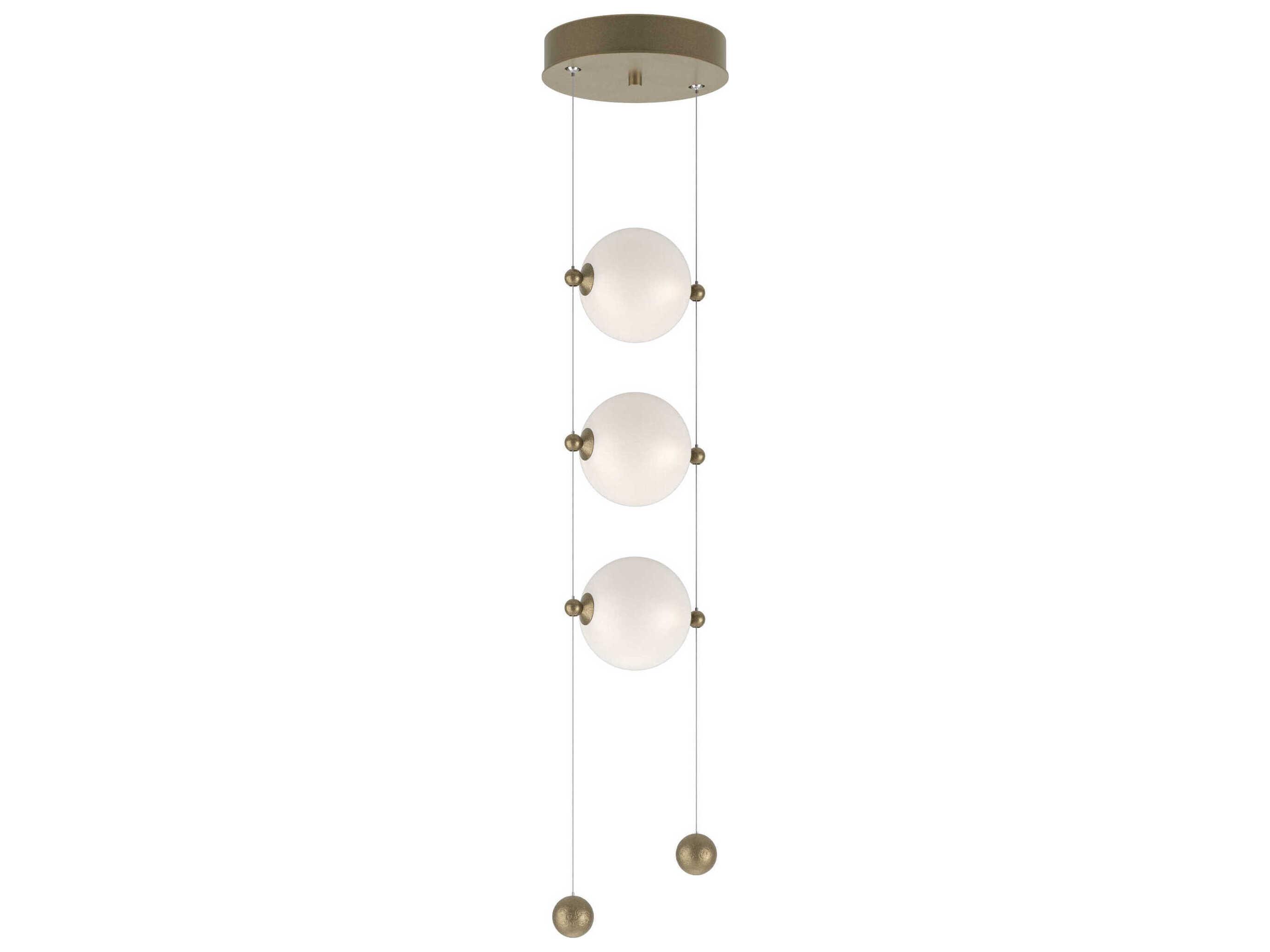 Hubbardton Forge Abacus 3-Light Glass LED Globe Mini Pendant