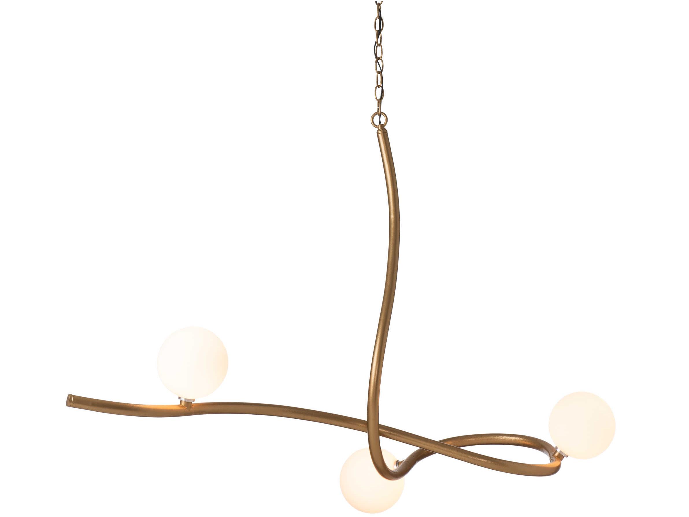 Hubbardton Forge Slide 3-Light Glass Globe Linear Pendant