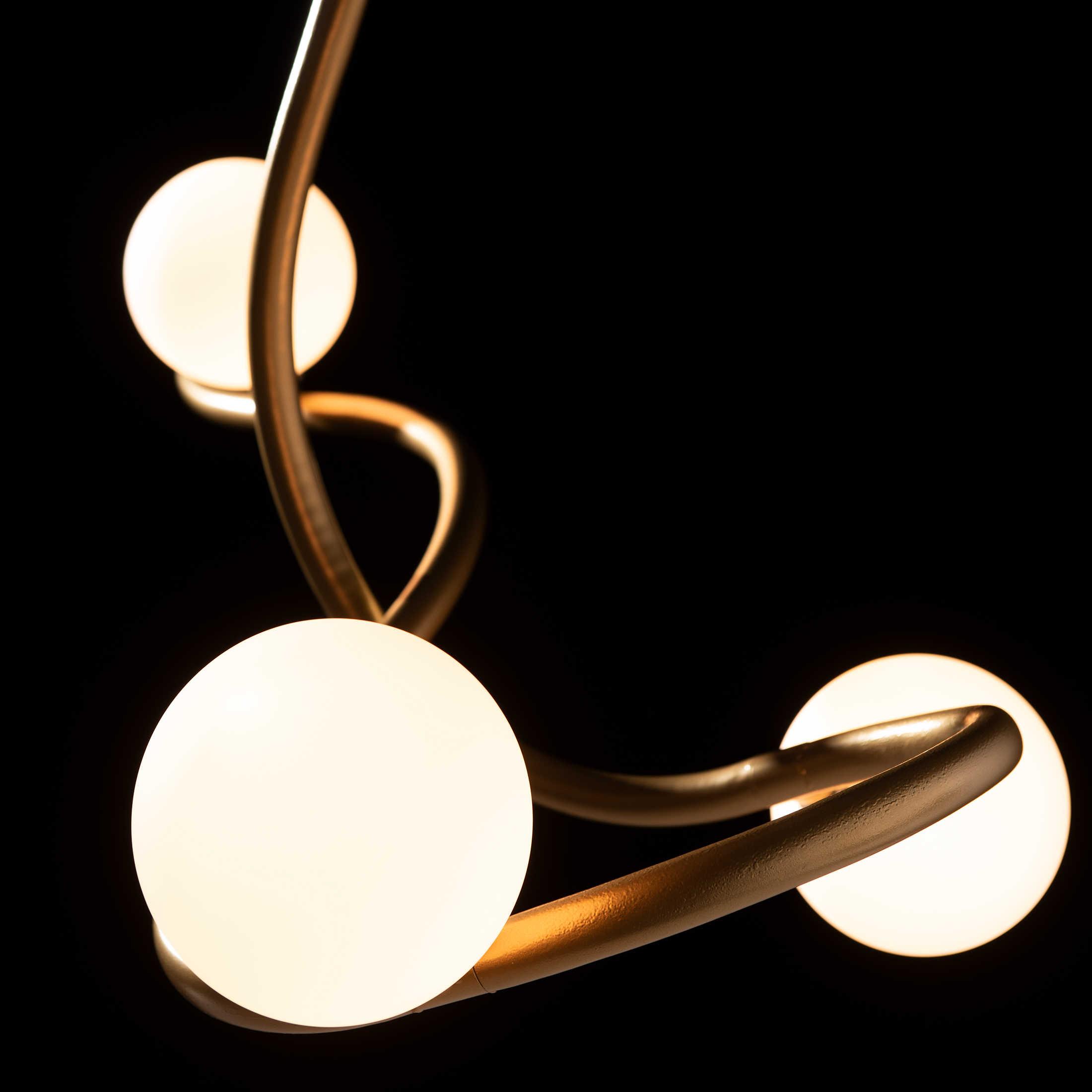 Hubbardton Forge Slide 3-Light Glass Globe Linear Pendant