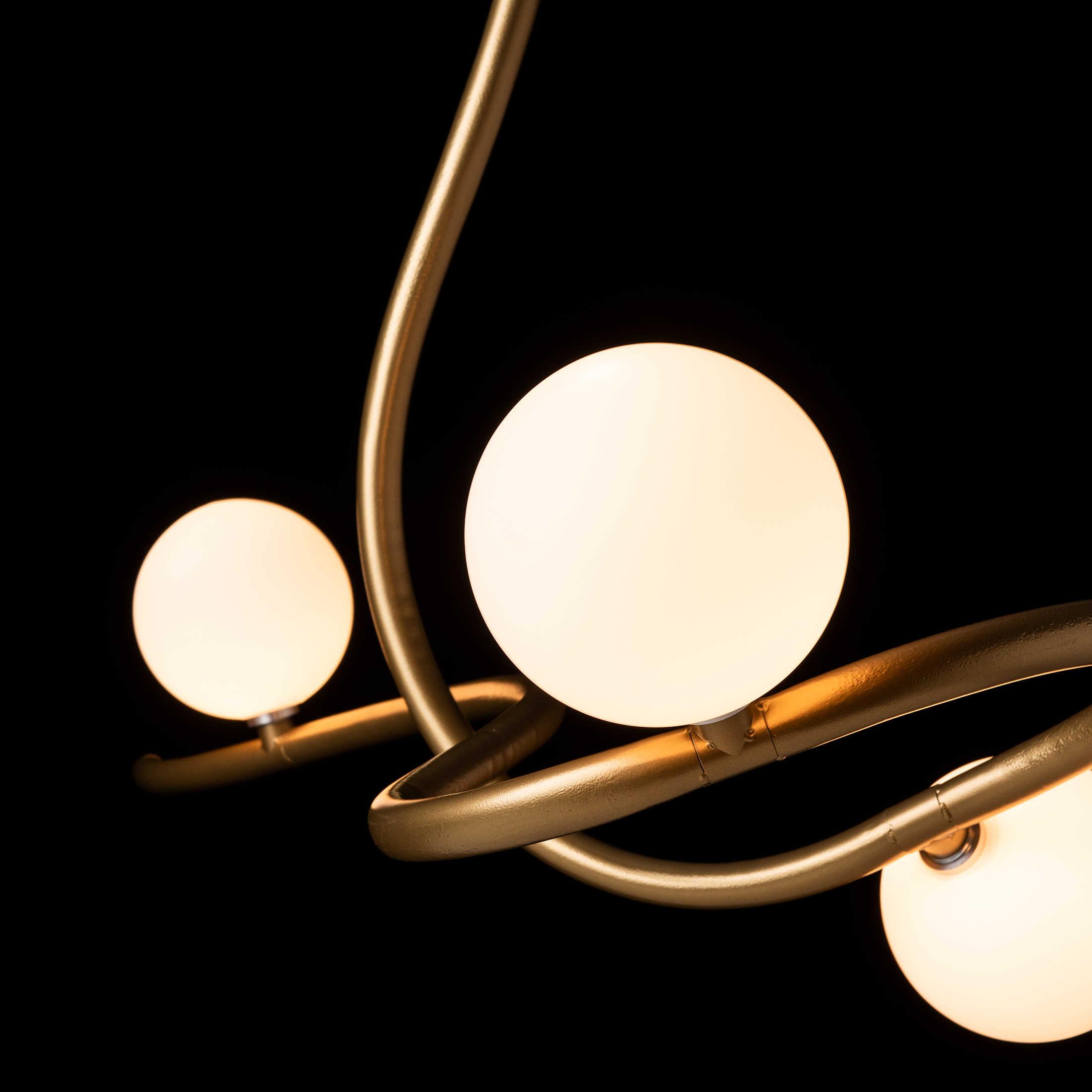 Hubbardton Forge Slide 3-Light Glass Globe Linear Pendant