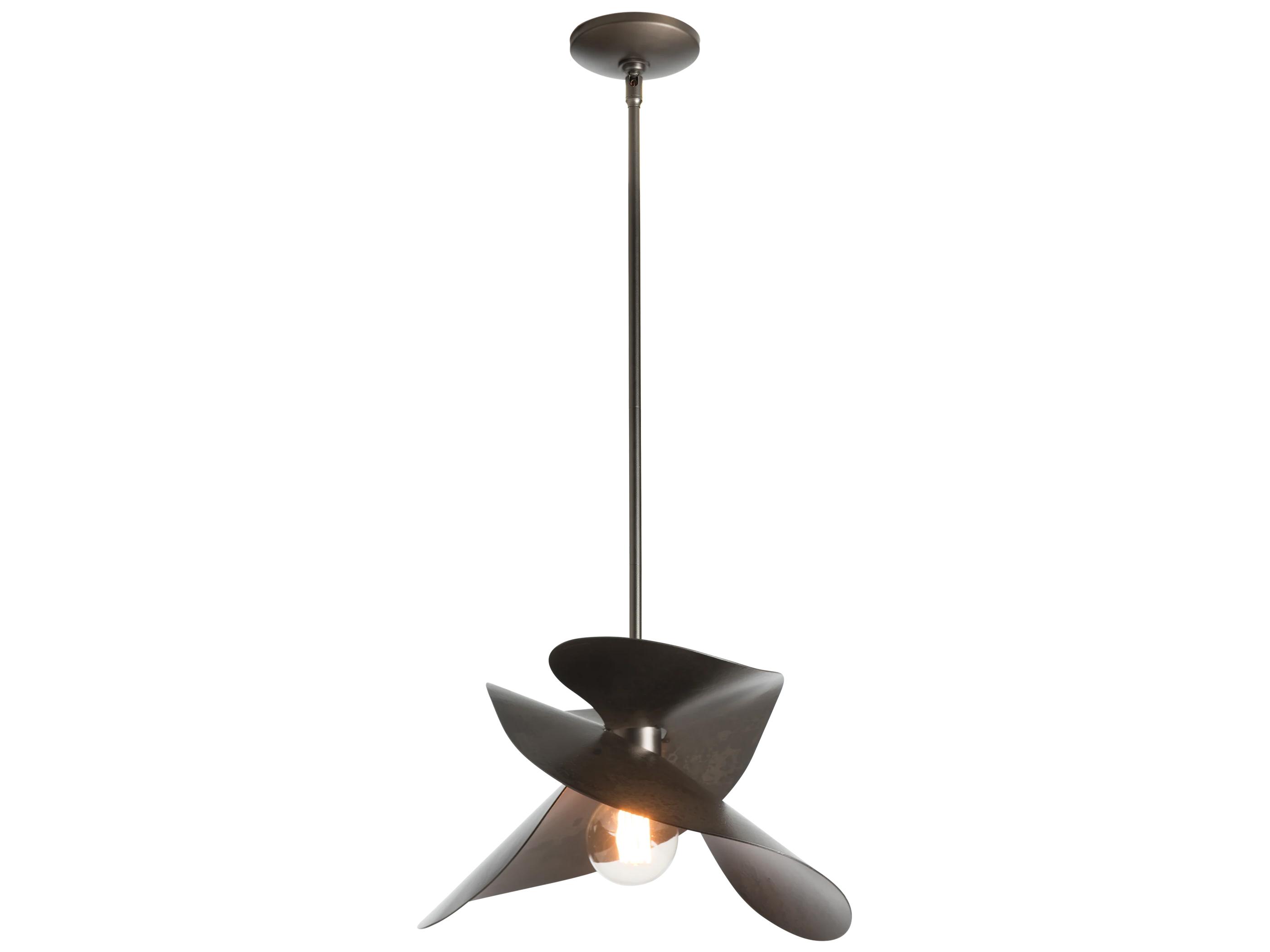 Hubbardton Forge Hibiscus 1-Light Crystal Pendant