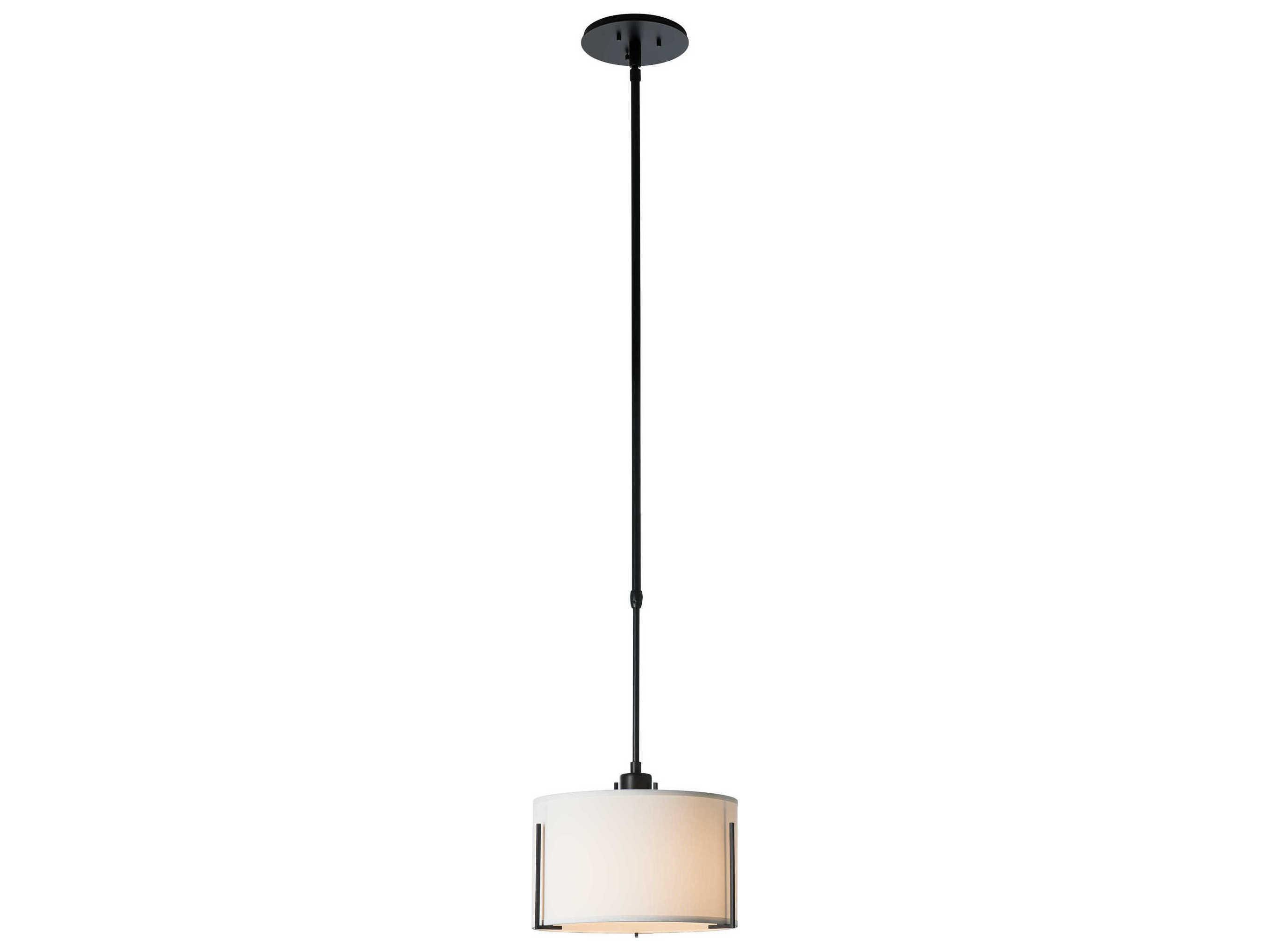 Hubbardton Forge Exos 1-Light Glass Drum Mini Pendant