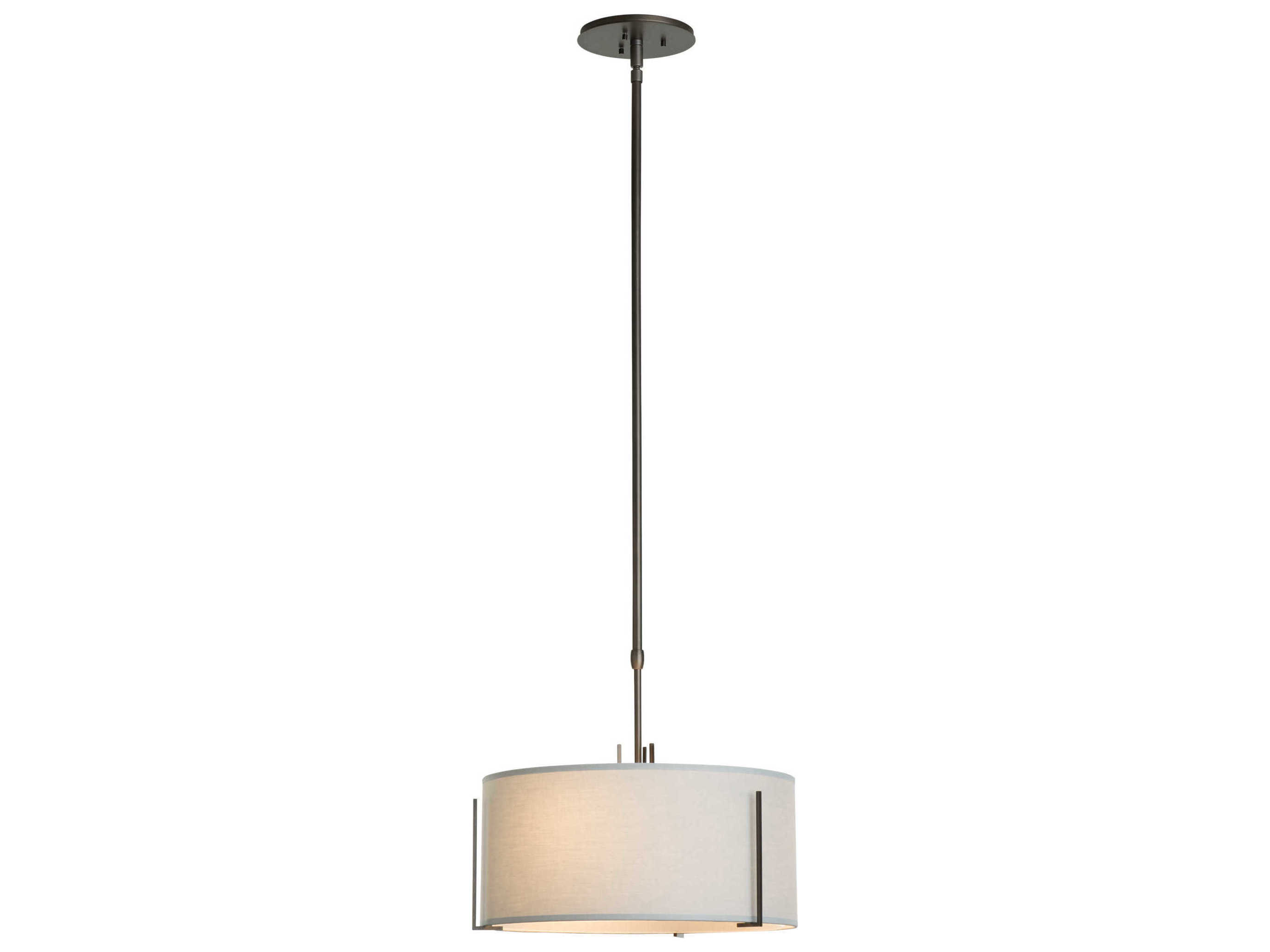 Hubbardton Forge Exos 3-Light Glass Drum Pendant