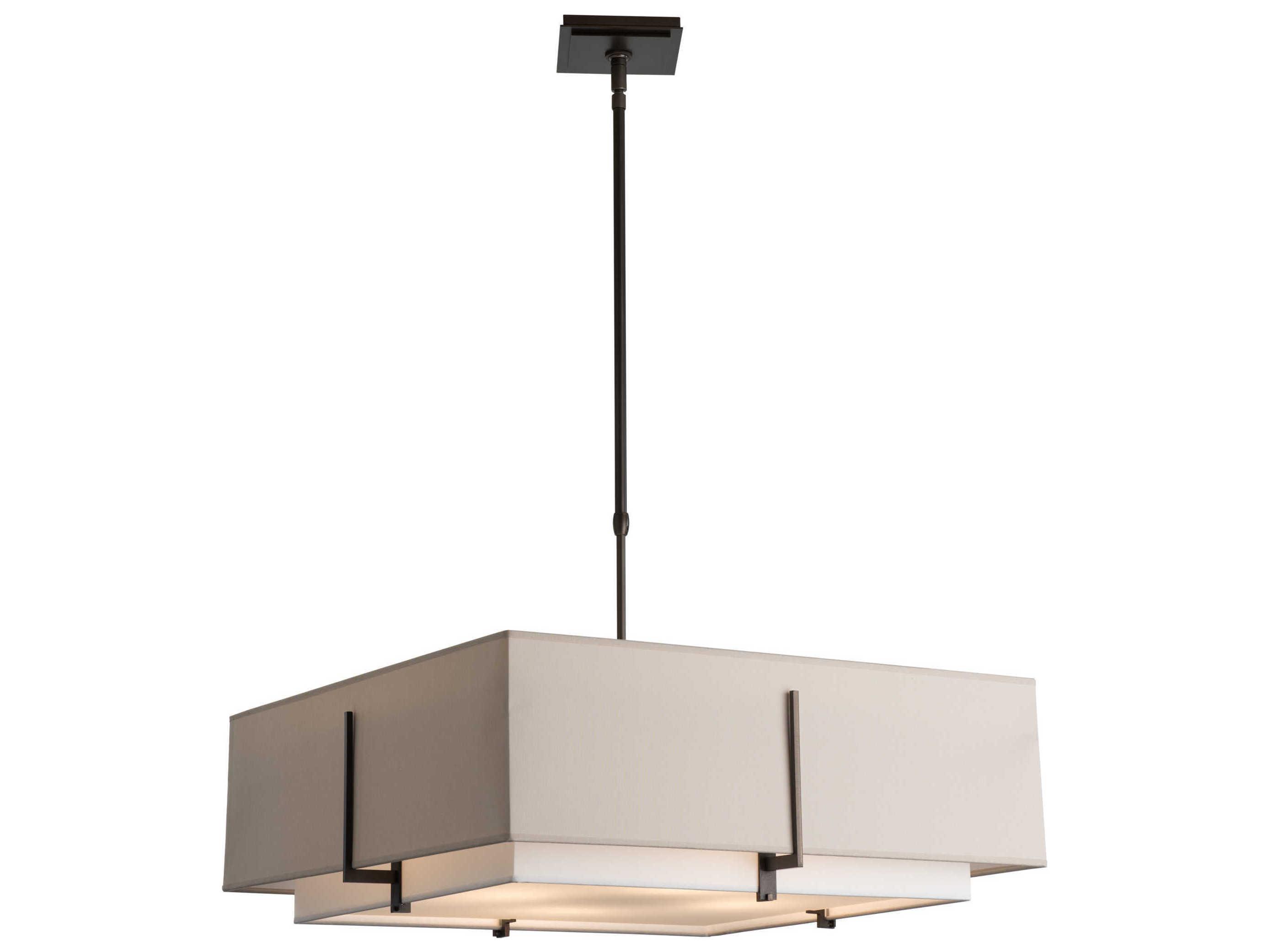 Hubbardton Forge Exos 4-Light Glass Tiered Pendant