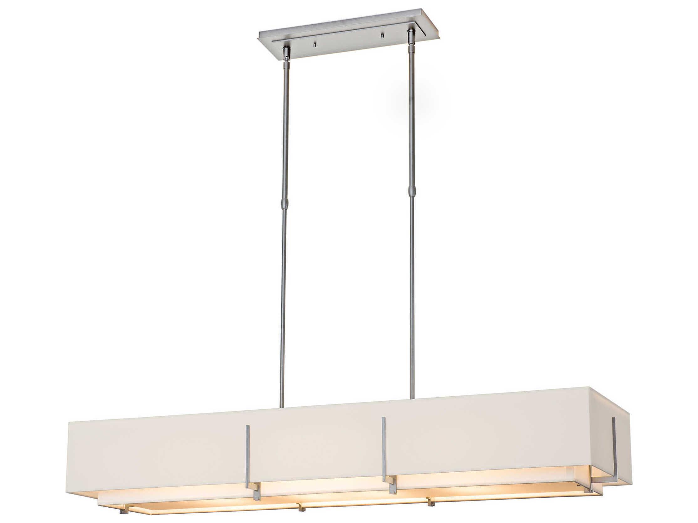 Hubbardton Forge Exos 4-Light Glass Linear Tiered Island Pendant