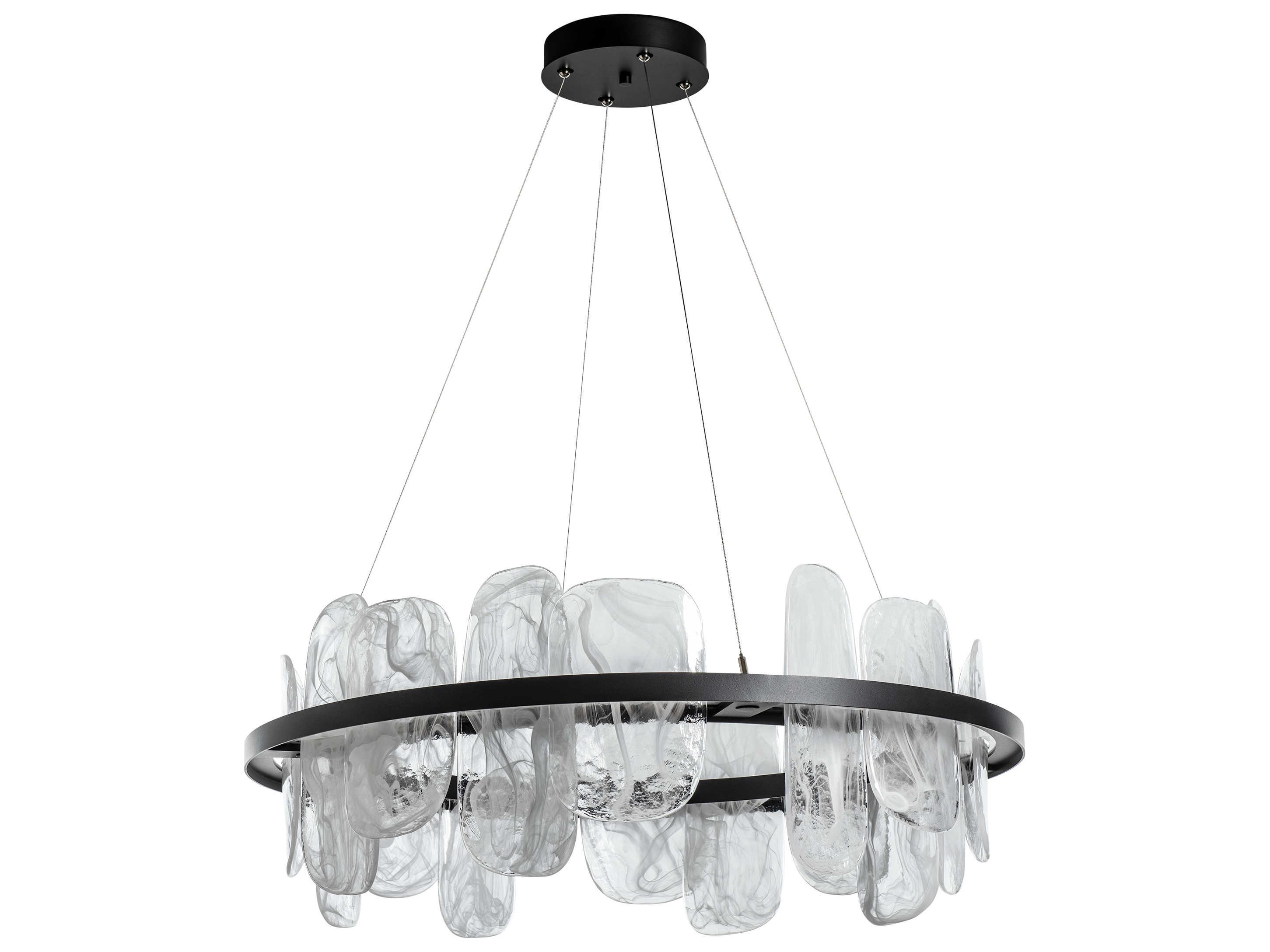 Hubbardton Forge Vitre 1-Light Glass LED Geometric Round Pendant